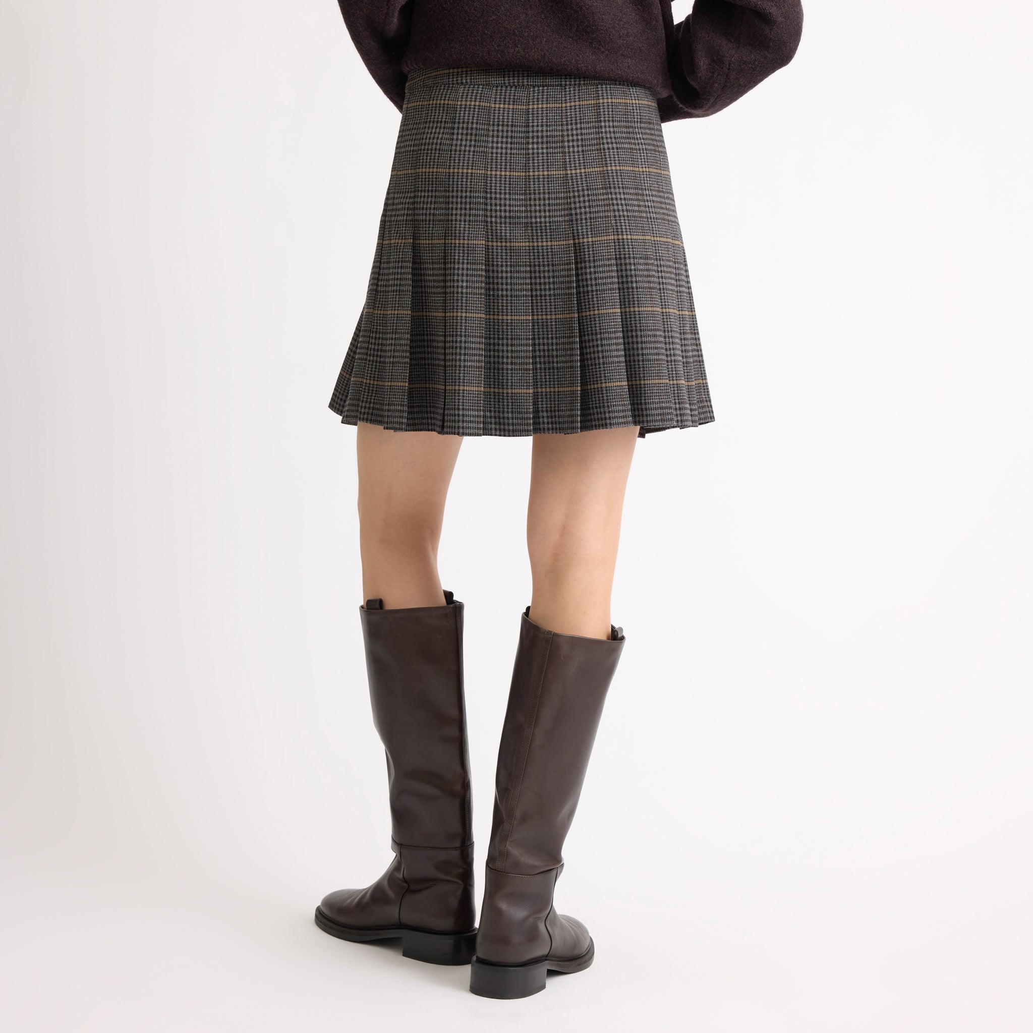 Short Grey Plaid Kilt