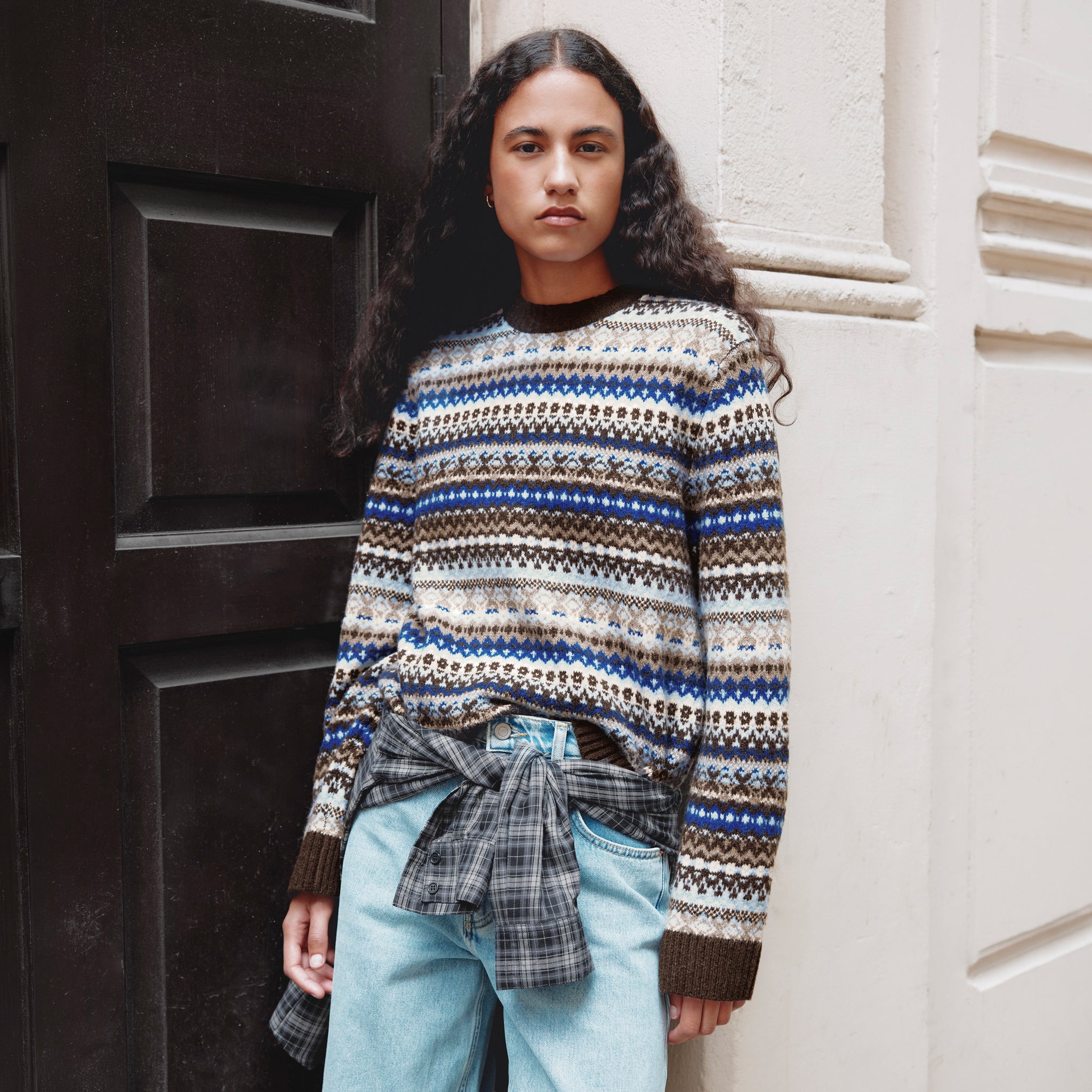 Blue Fair Isle Jumper