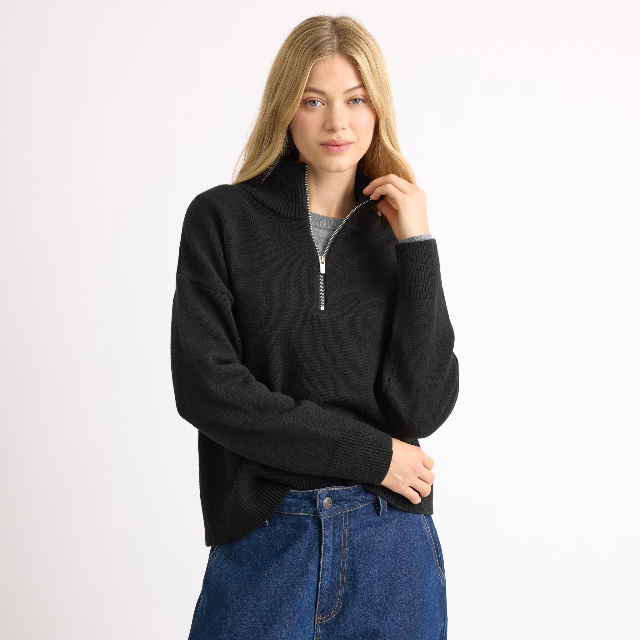 Zip Collar Jumper
