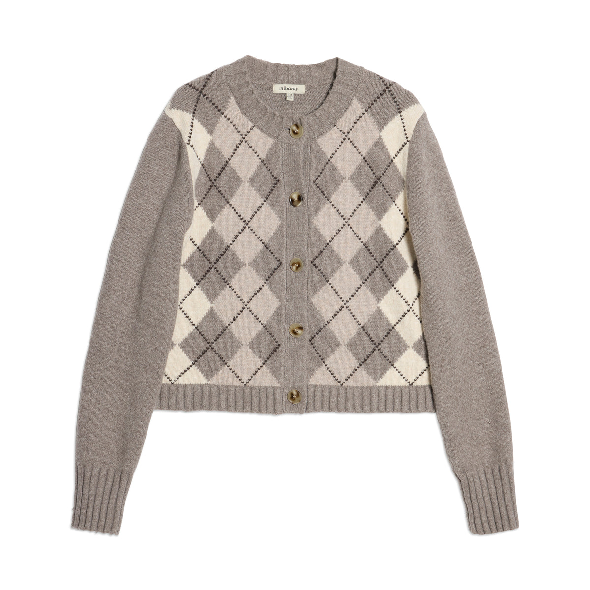 Camel Argyle Cardigan