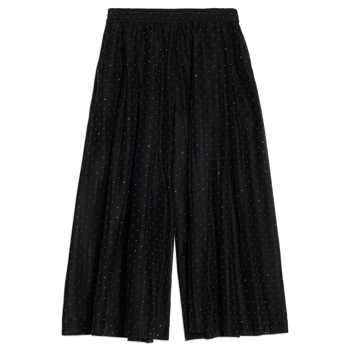 Black Rhinestone Culotte