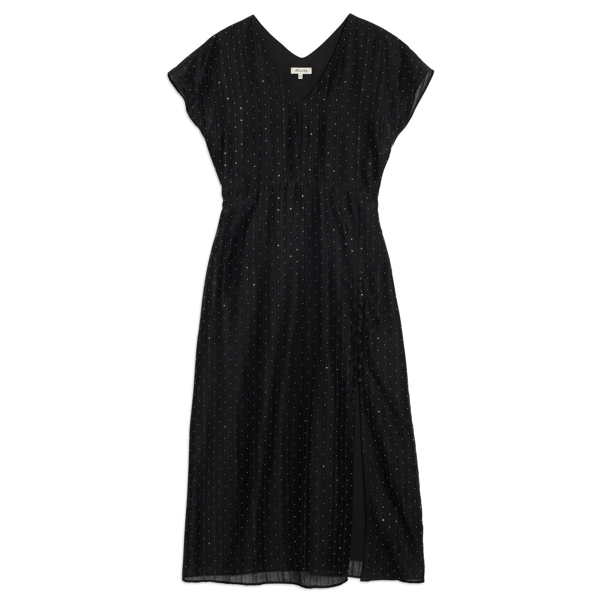 Black Rhinestone Dress