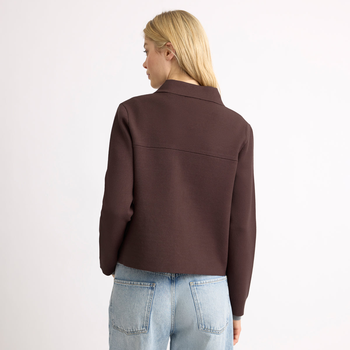 Chocolate Pocket Knit Jacket