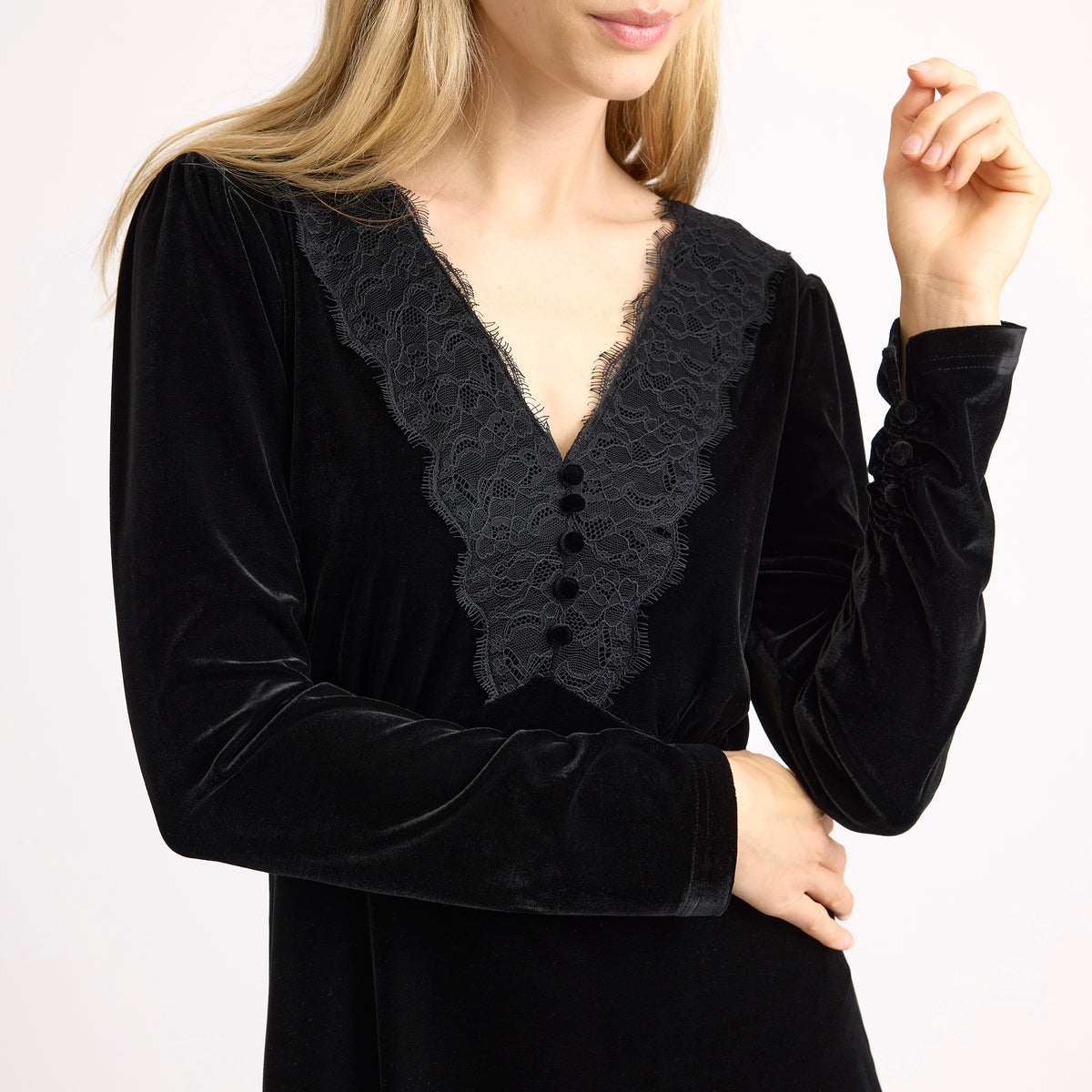 Velvet & Lace Dress