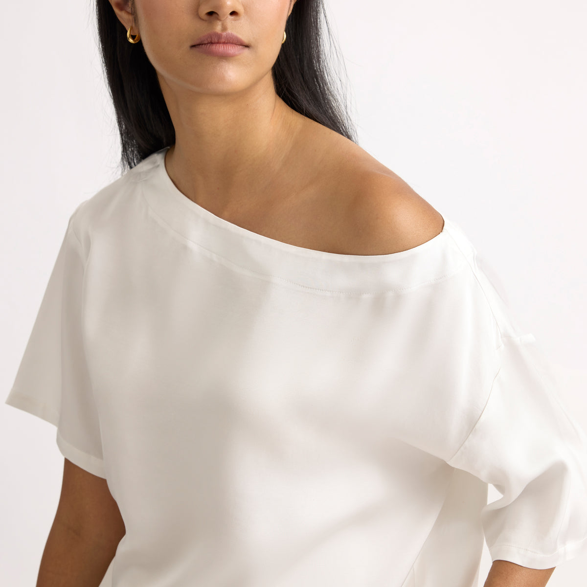 Satin Off Shoulder Top