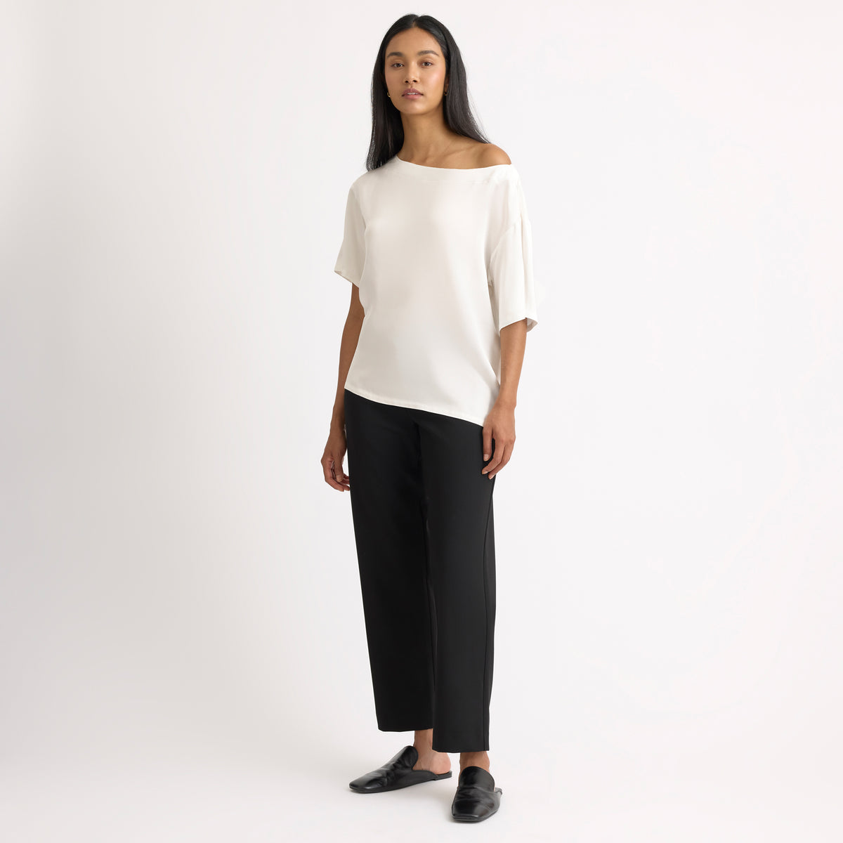 Satin Off Shoulder Top