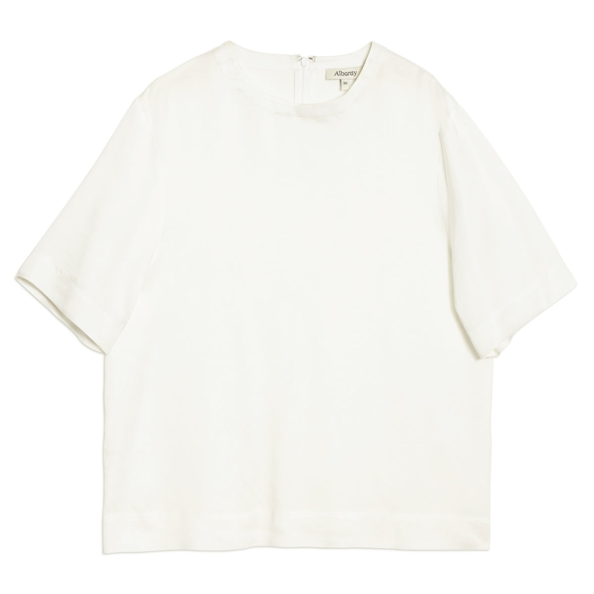 Cream Satin T-Shirt