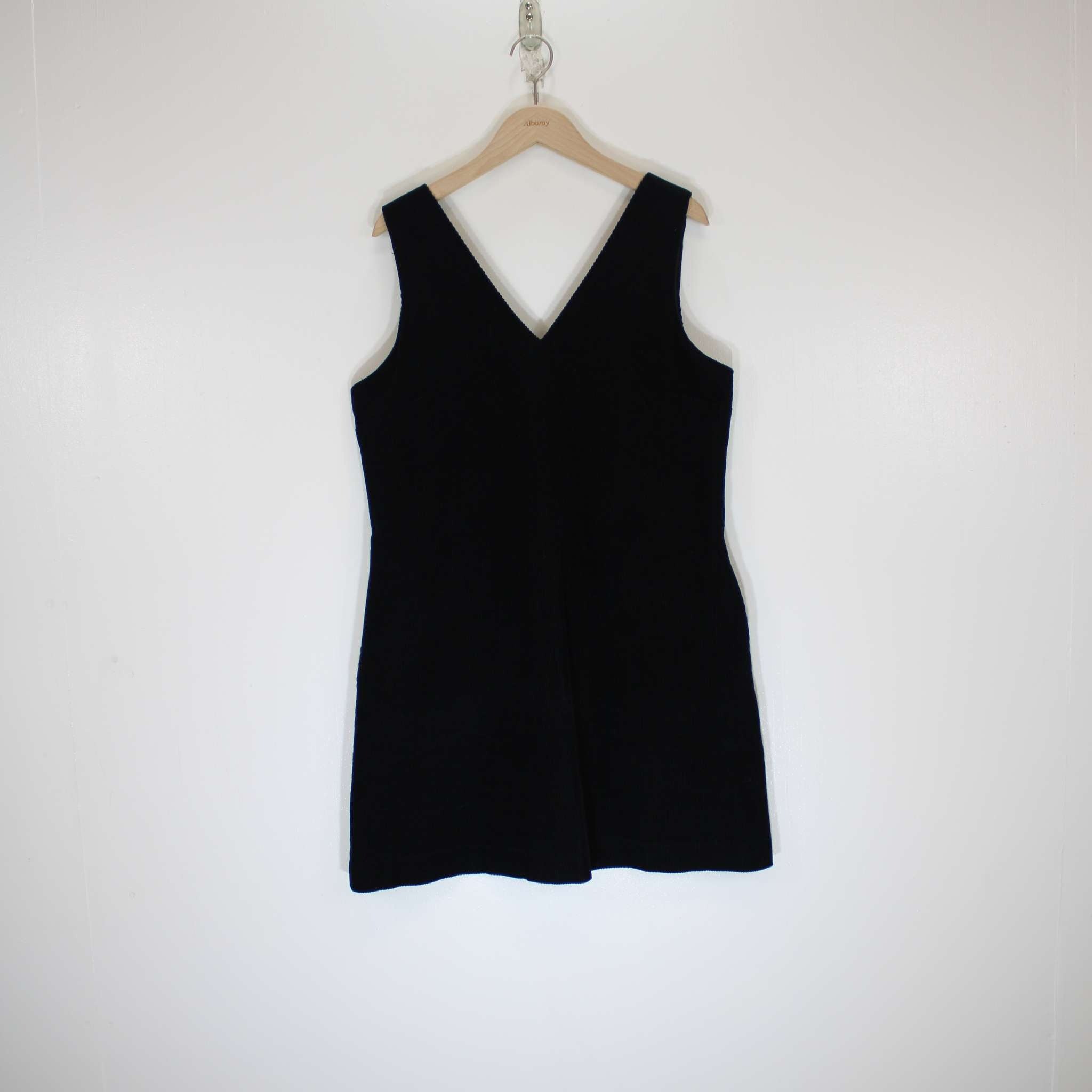 Re-Loved Black V Neck Cotton Vest Size 10