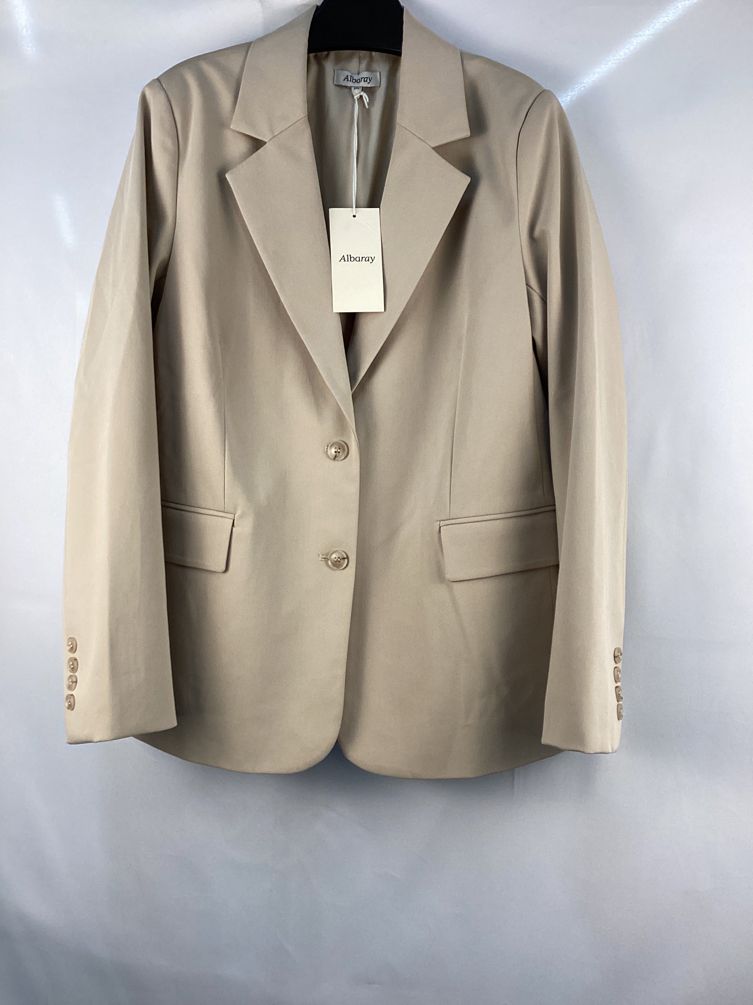 Re-Loved Stone Tailored Jacket - Size 10