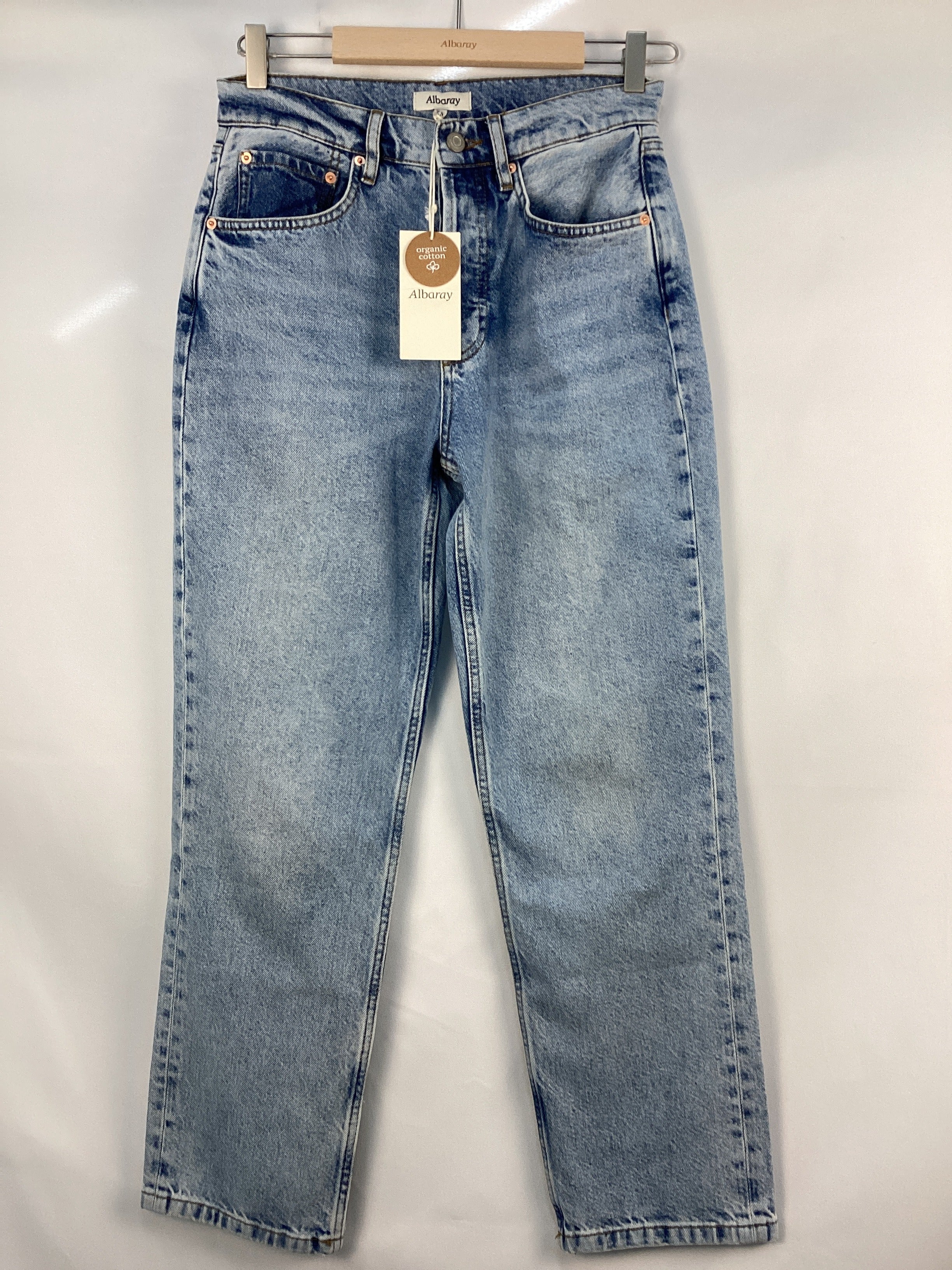 Re-Loved Light Wash Straight Leg Jeans - Size 10