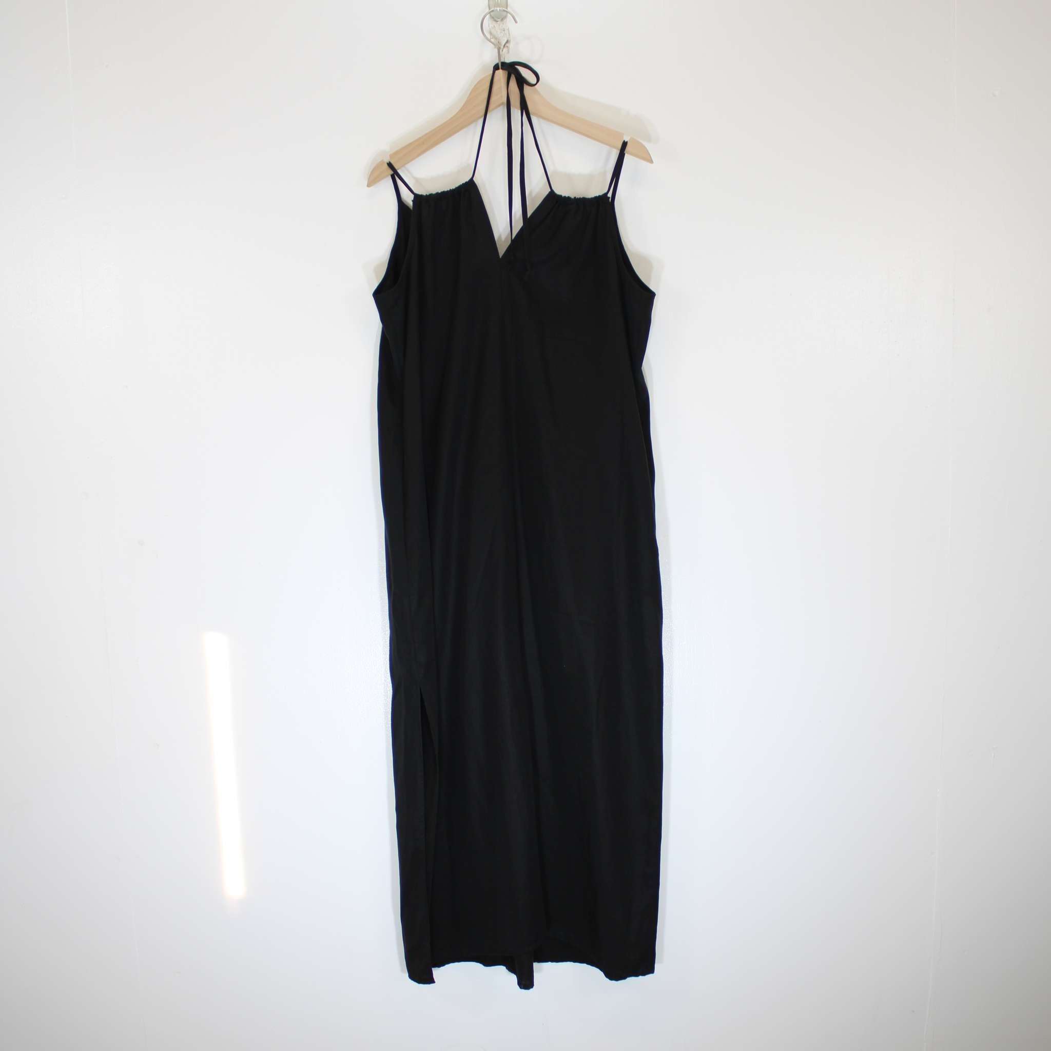 Re-Loved Black Cami Maxi Dress Size 12