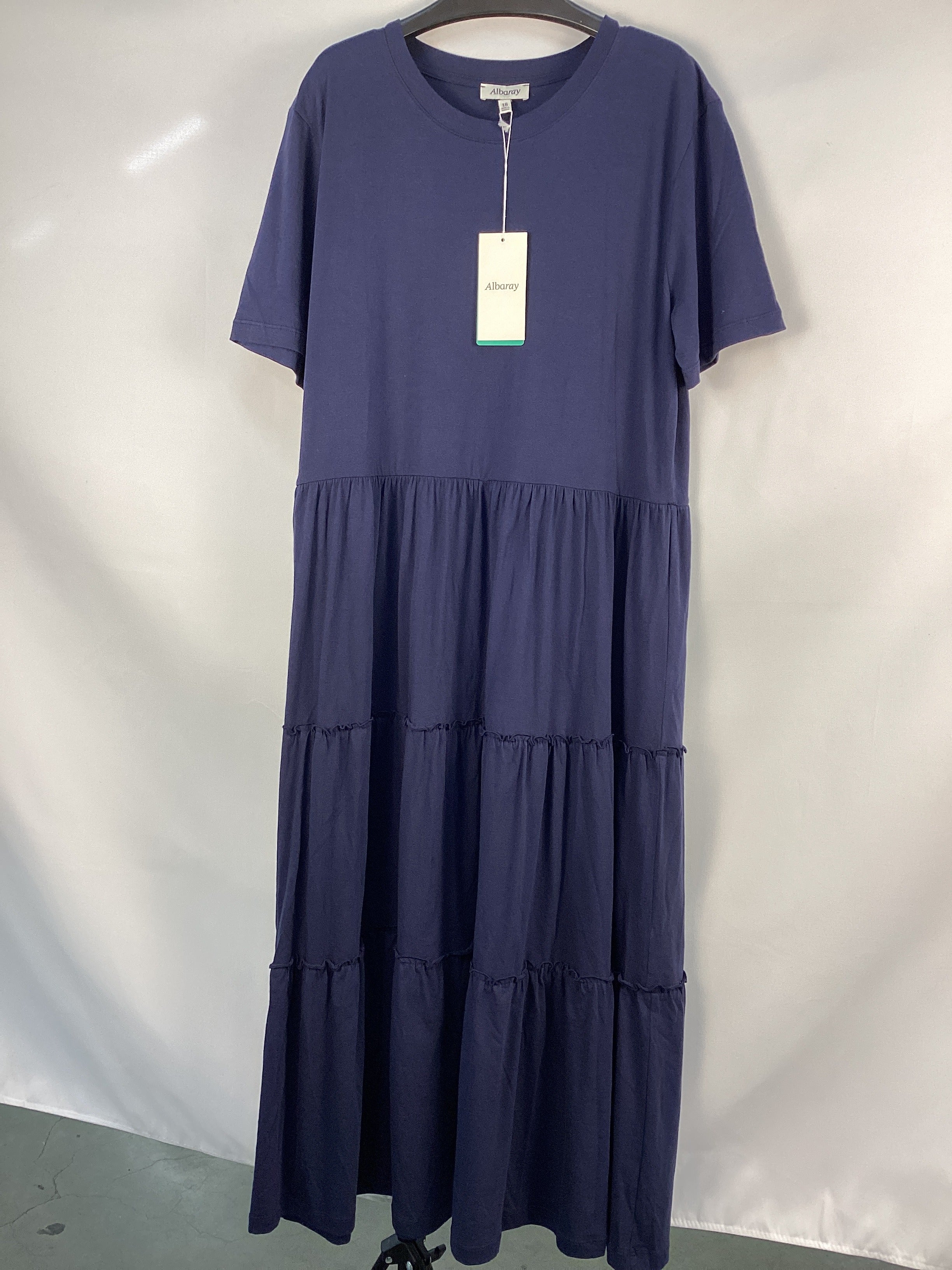 Re-Loved Tiered Jersey Dress - Size 18