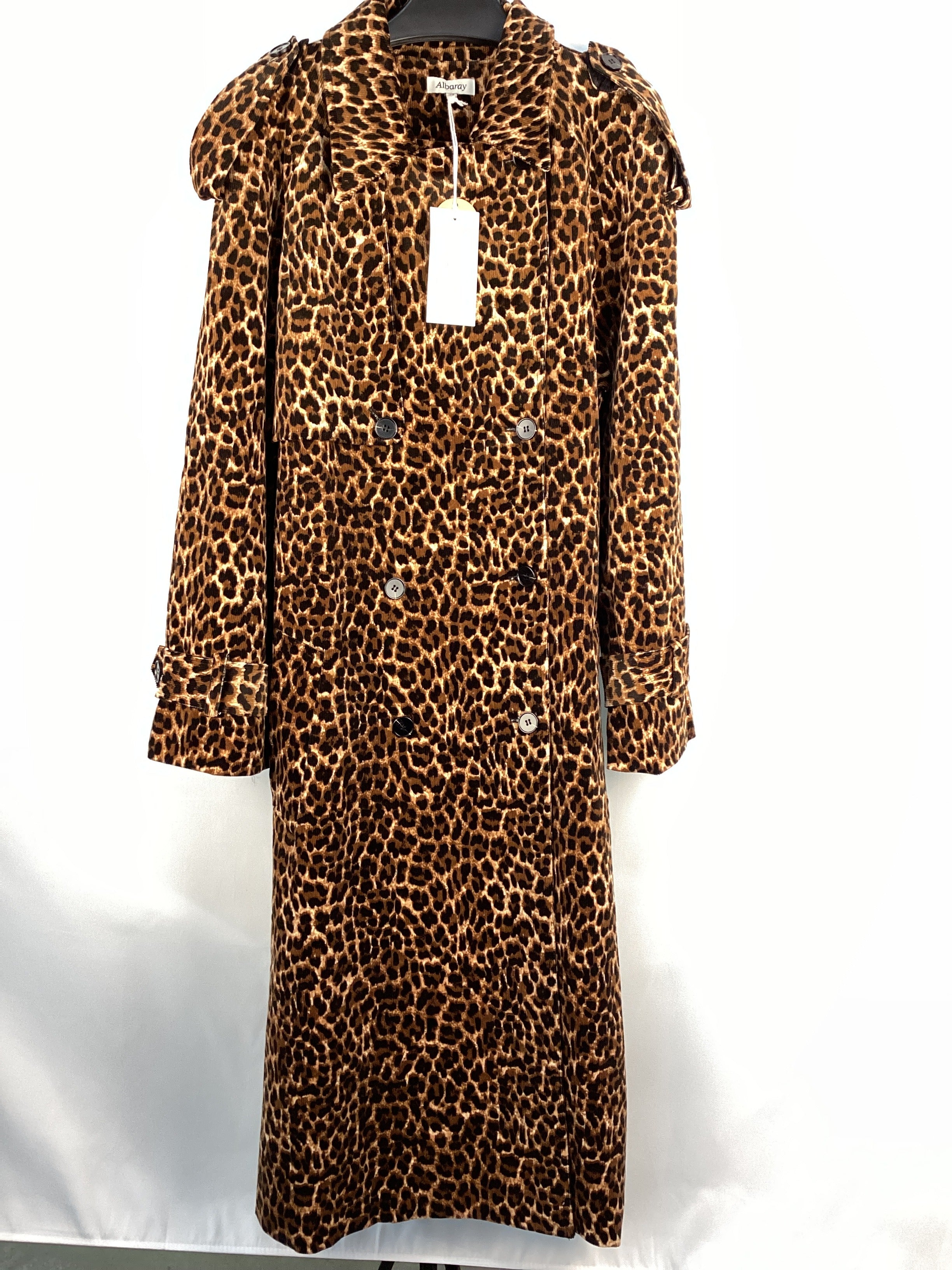 Re-Loved Animal Cord Trench Coat - Size 12