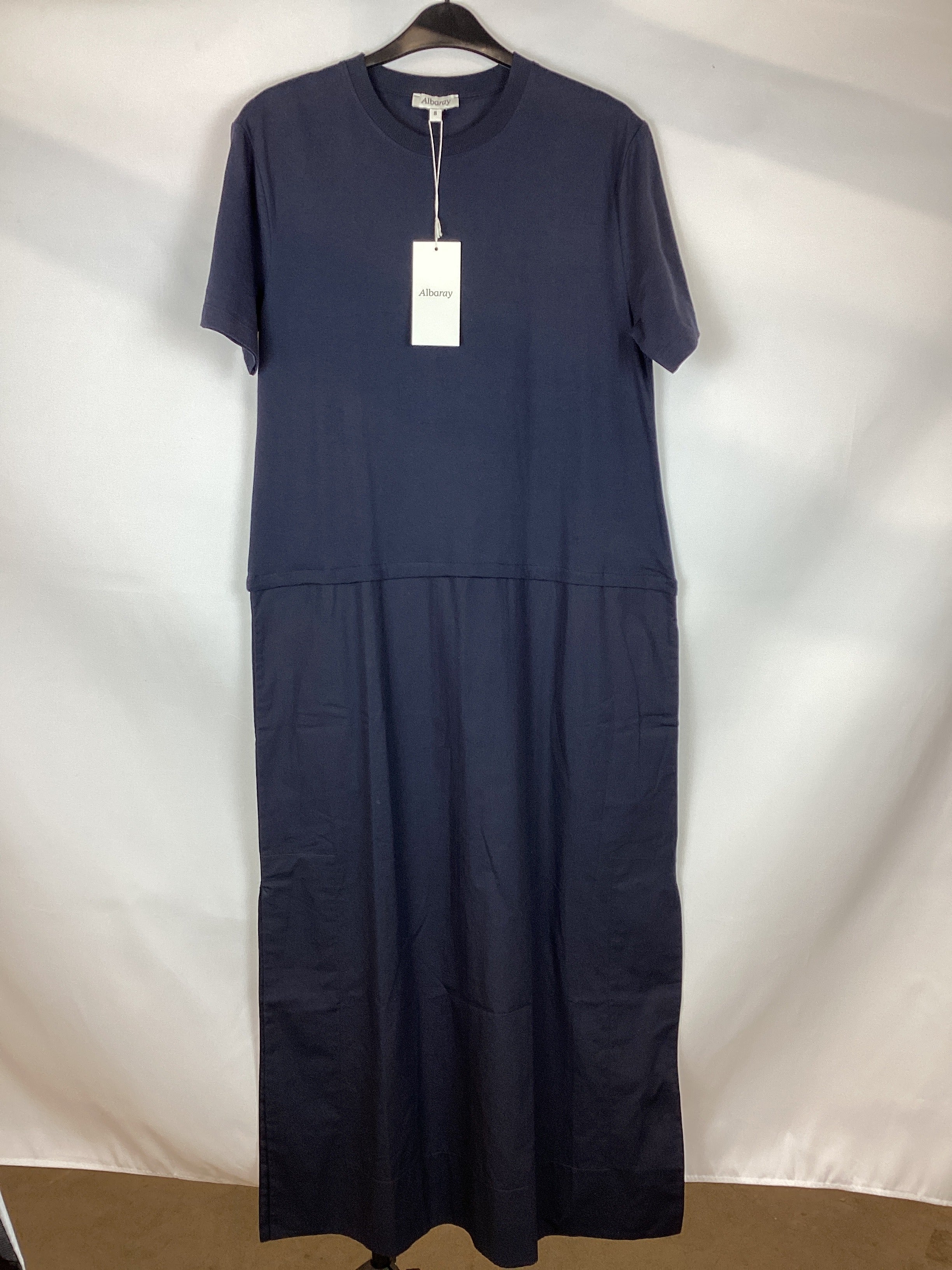 Re-Loved Woven Mix Column Dress - Size 8