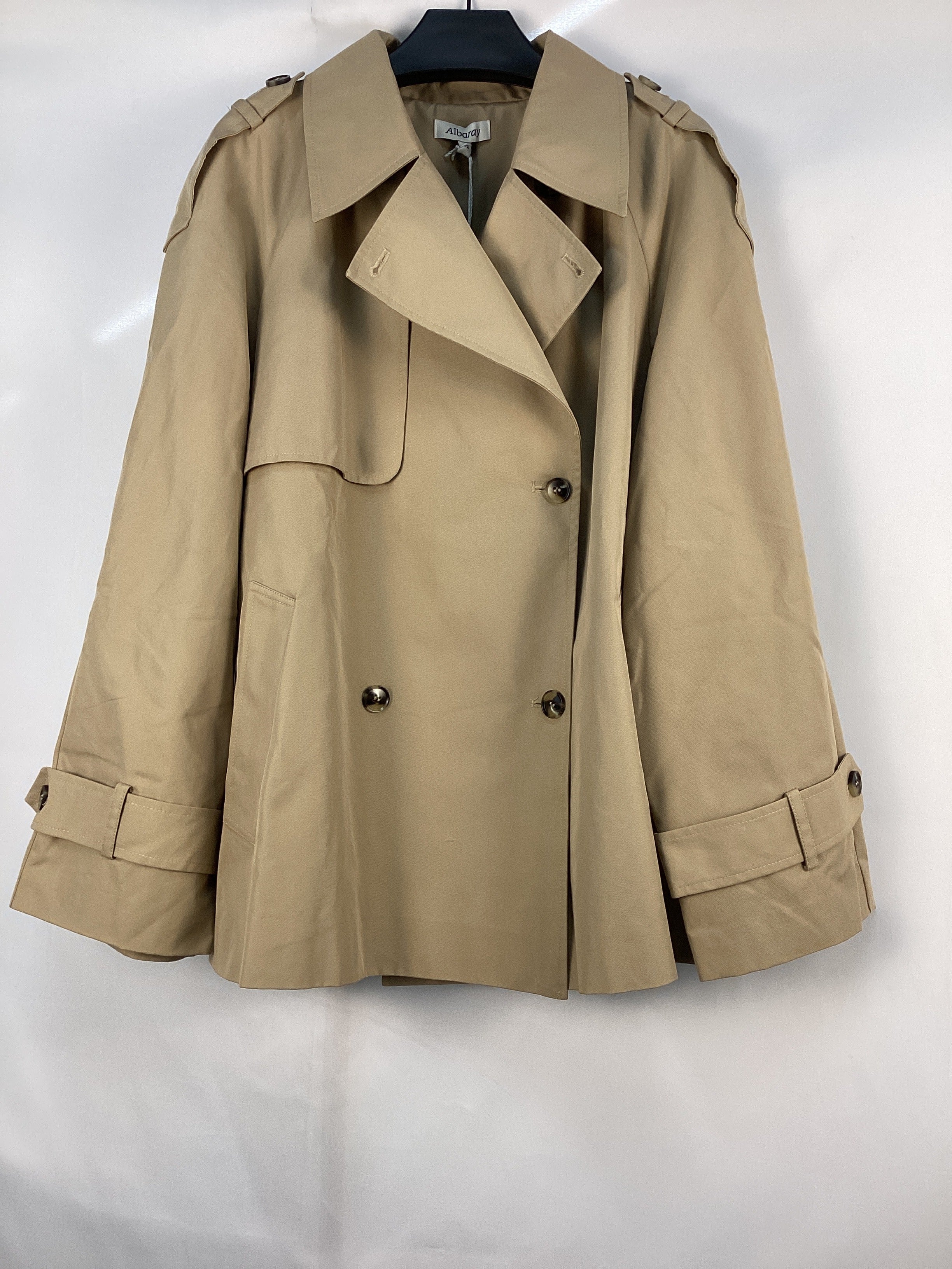 Re-Loved Short Double Breasted Trench Coat - Size 12