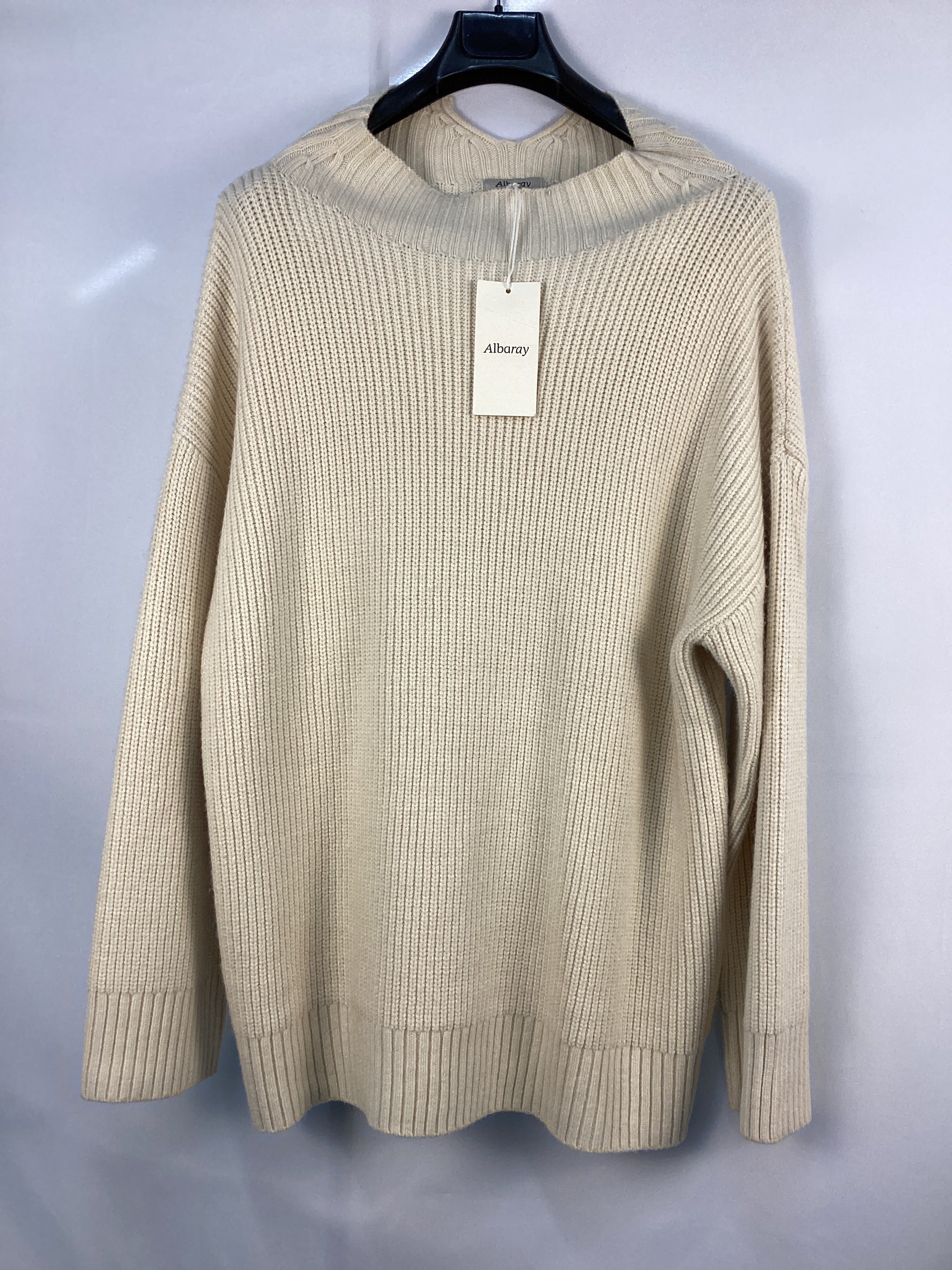 Re-Loved Fishermans Rib Jumper - Size 14
