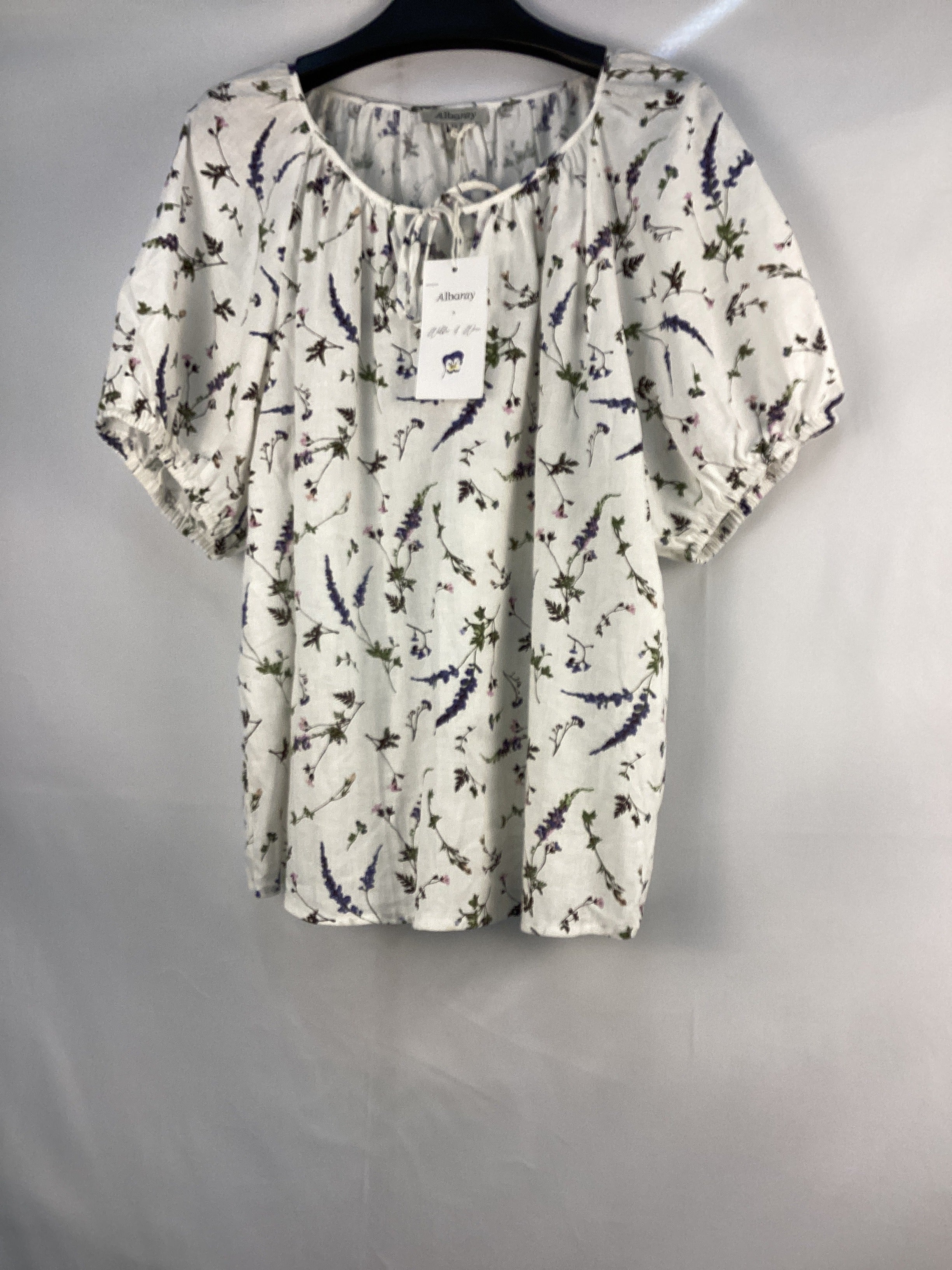 Re-Loved Sprig Pressed Floral Blouse - Size 12