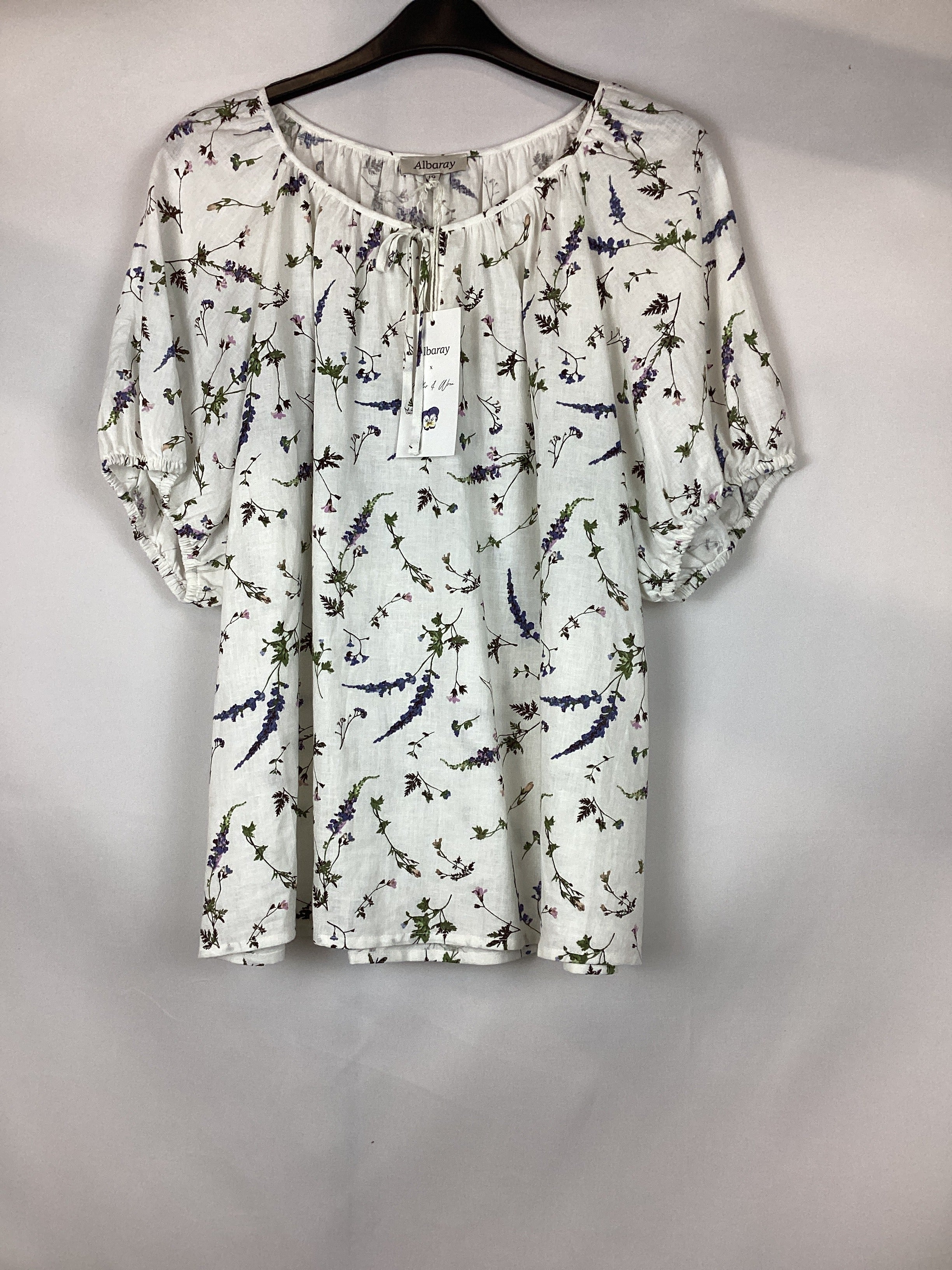 Re-Loved Sprig Pressed Floral Blouse - Size 10