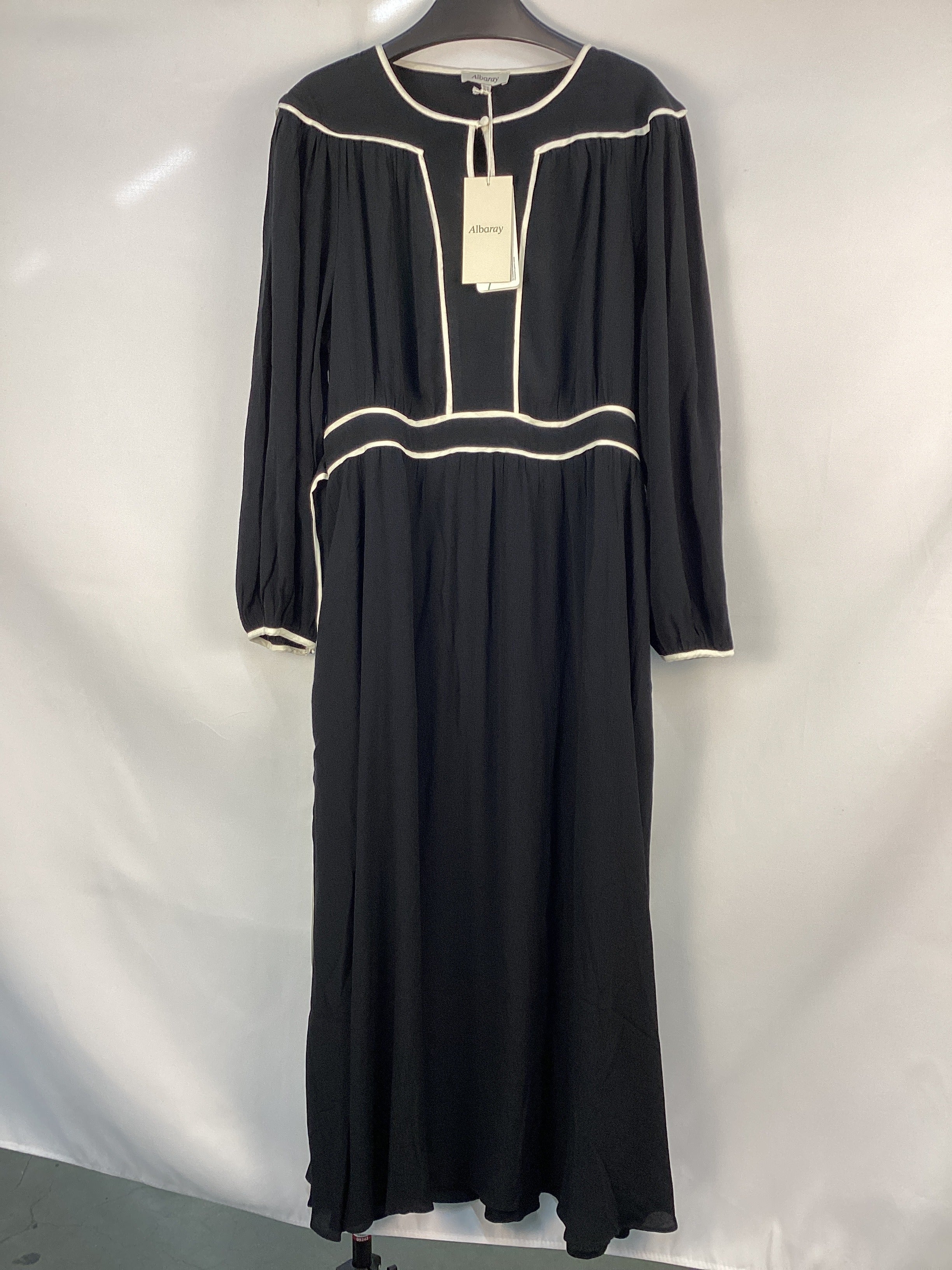 Re-Loved Piped Detail Dress - Size 14