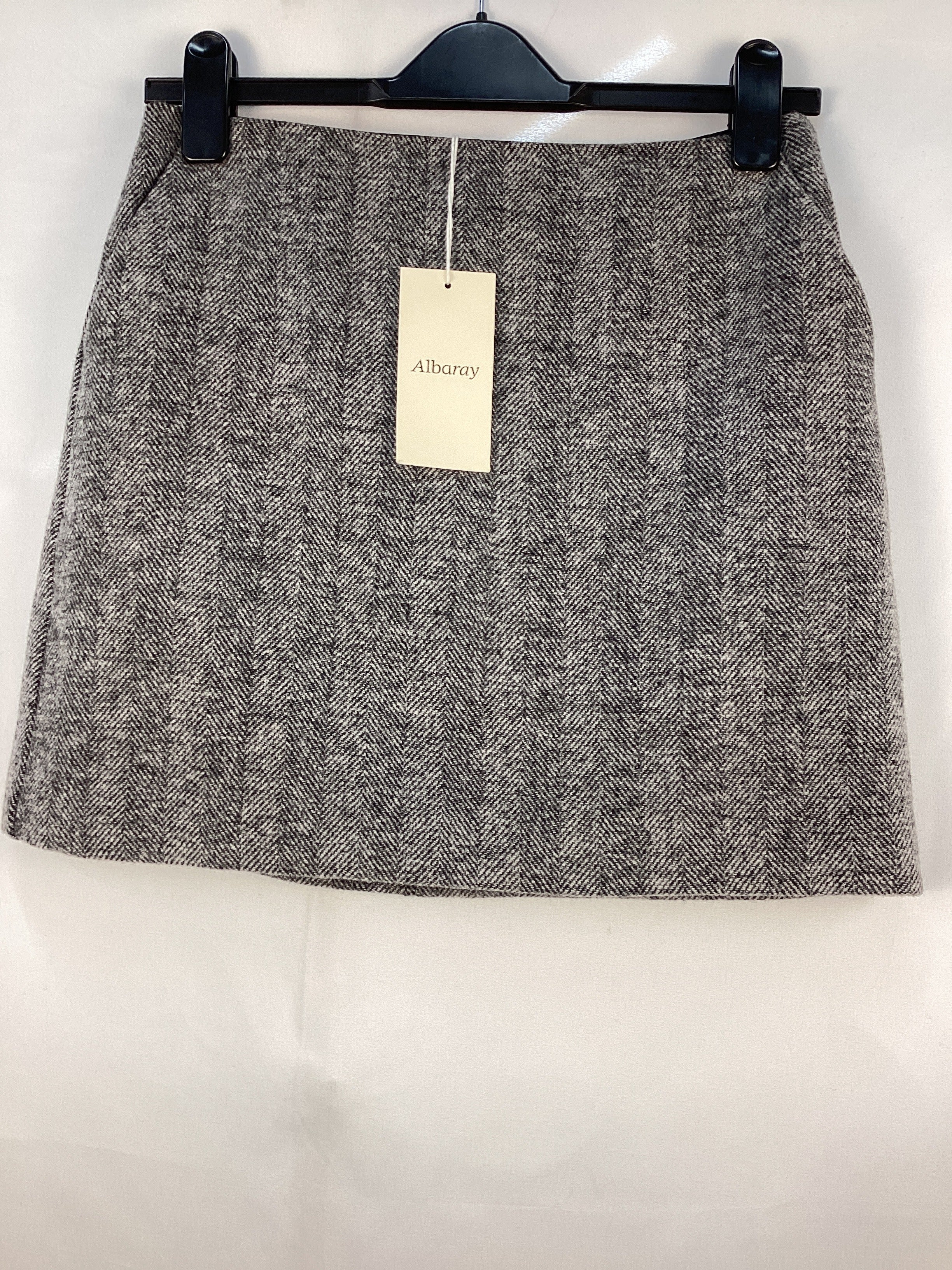 Re-Loved Herringbone Short Skirt - Size 10