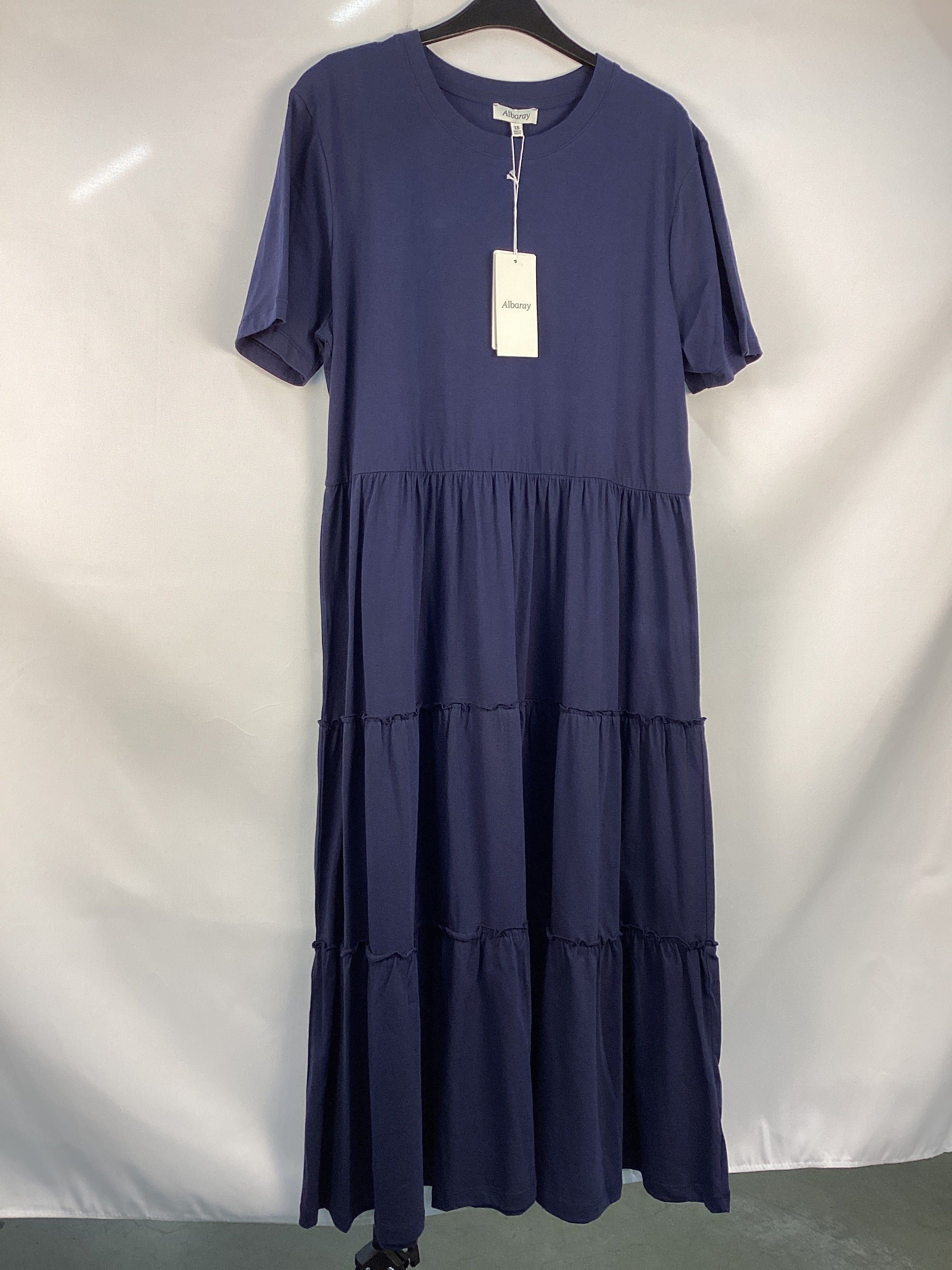 Re-Loved Tiered Jersey Dress - Size 18
