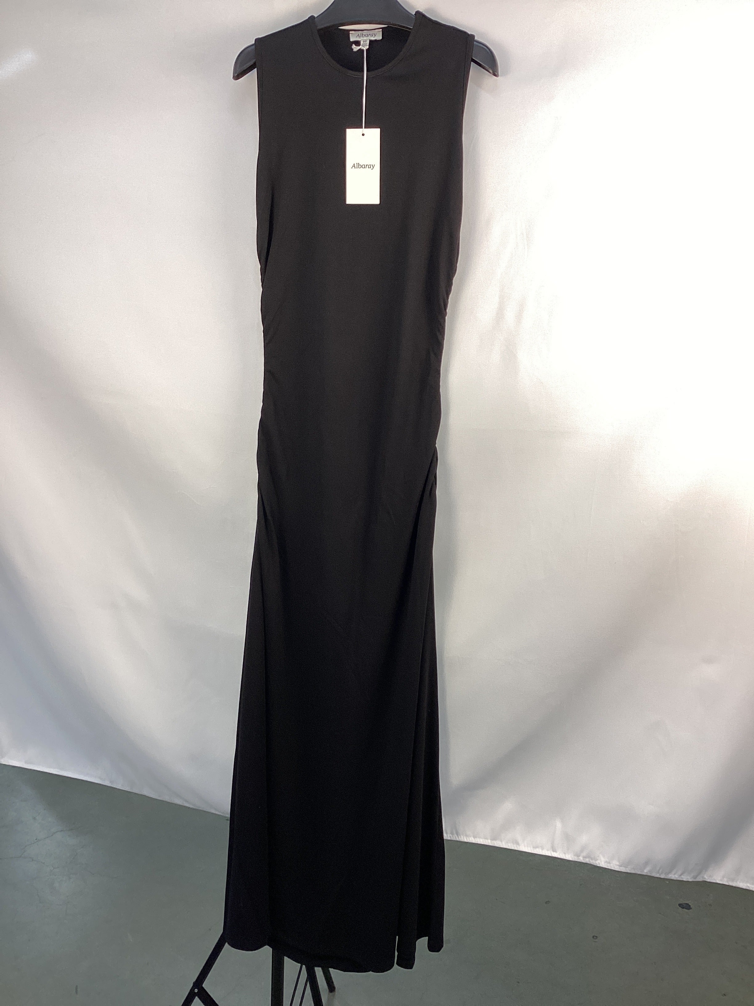Re-Loved Ruched Sleeveless Maxi Dress - Size 10