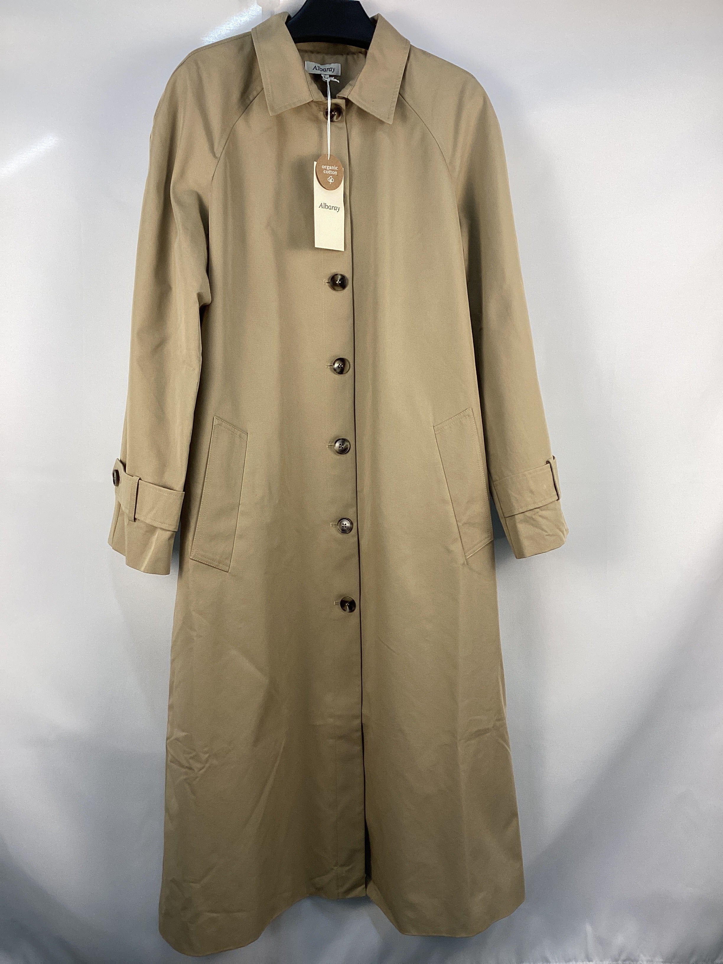 Re-Loved Single Breasted Trench Coat - Size 8