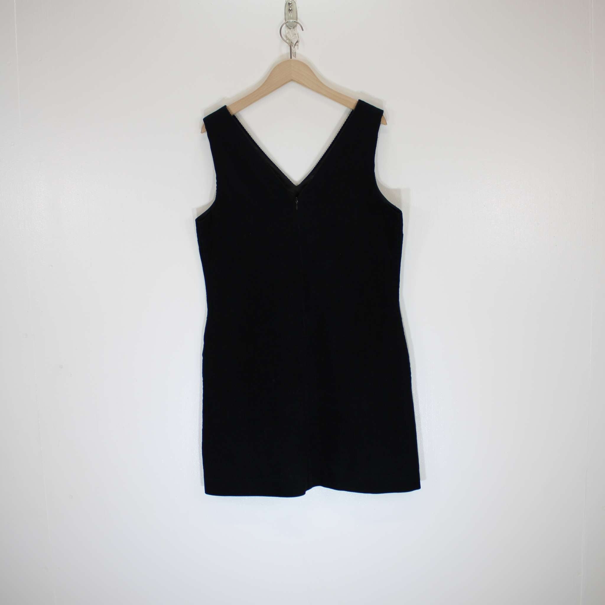 Re-Loved Black V Neck Cotton Vest Size 10