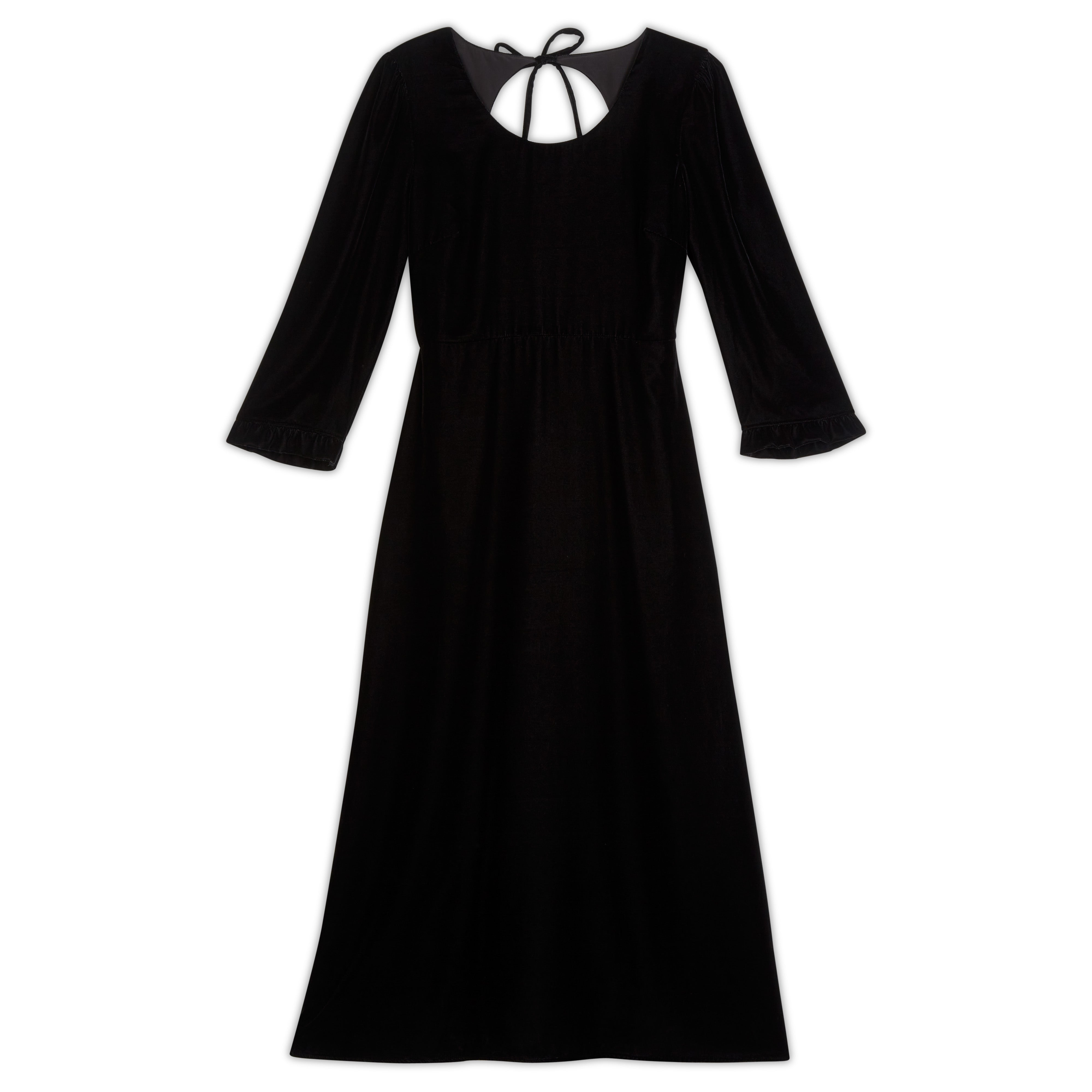 Black Velvet Midi Dress