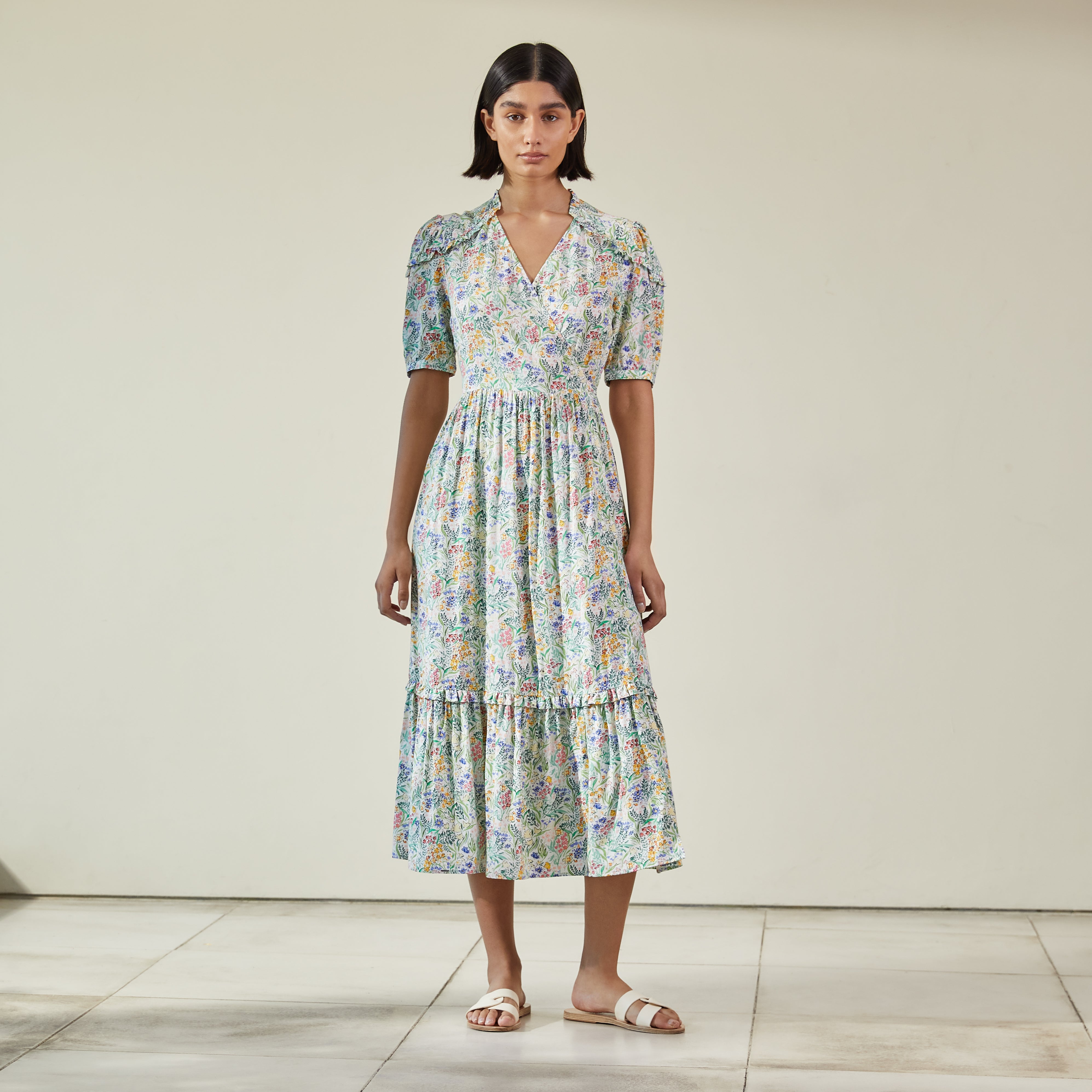 Painted Meadow Wrap Dress