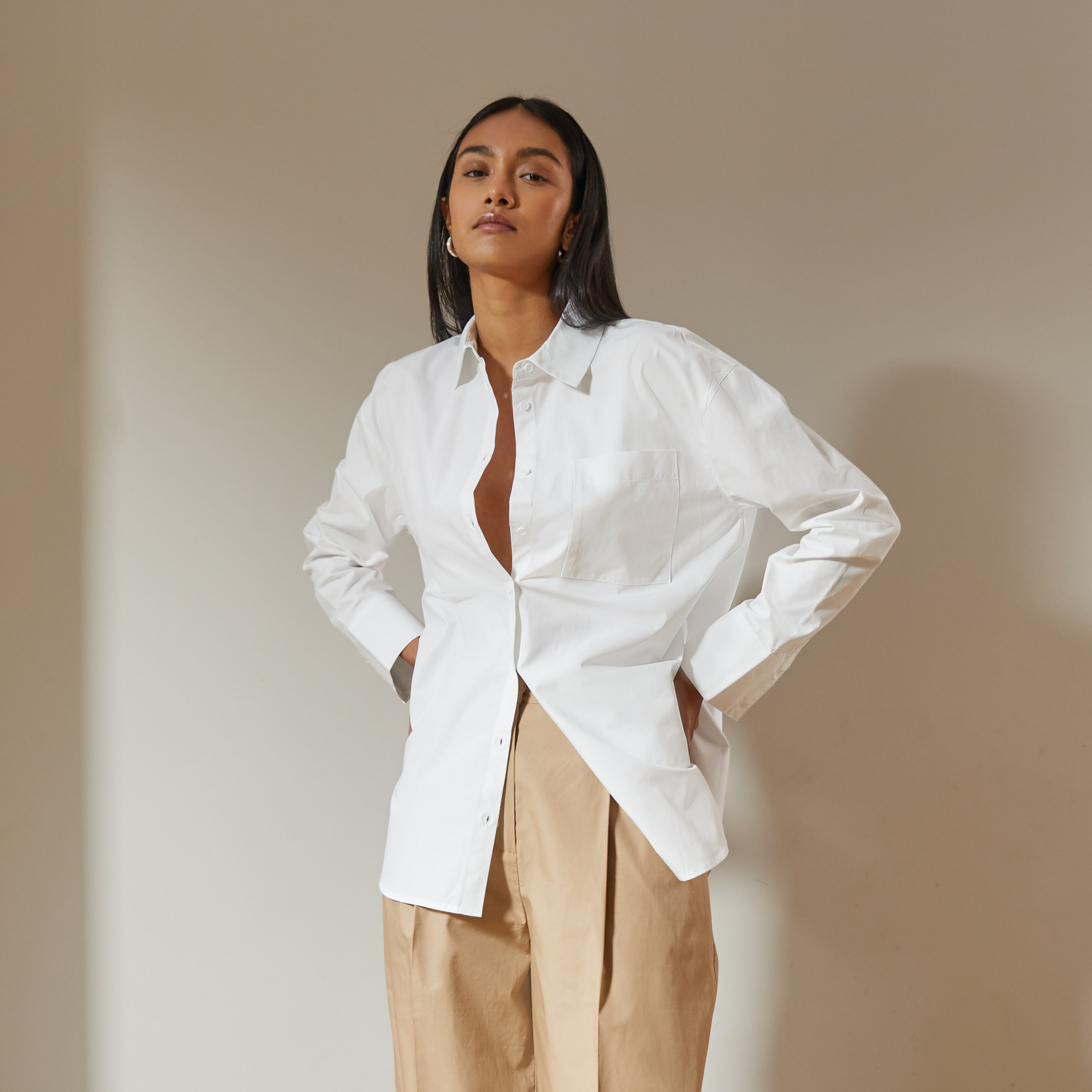 White Organic Cotton Shirt