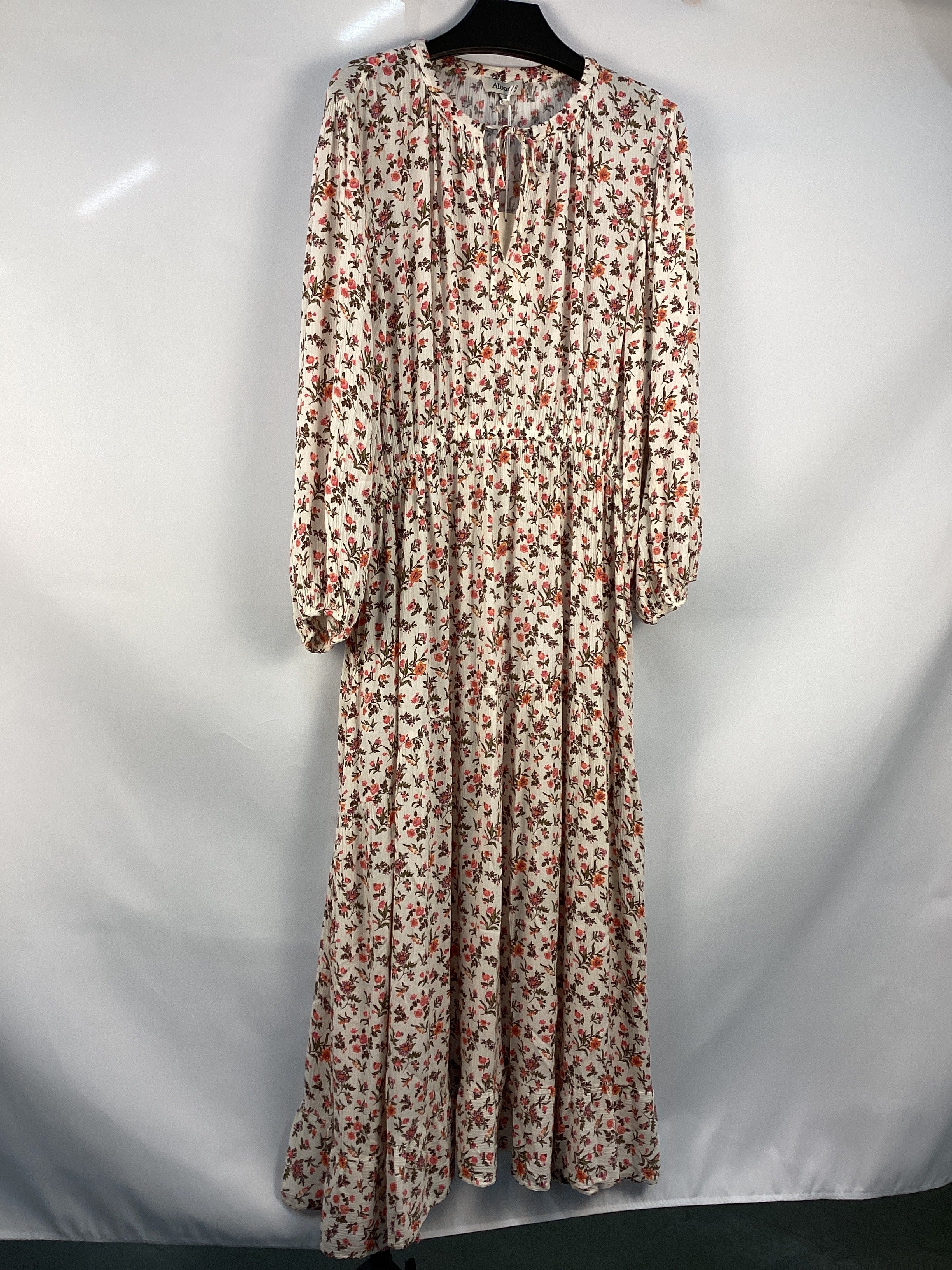 Re-Loved Prairie Floral Midi Dress - Size 14