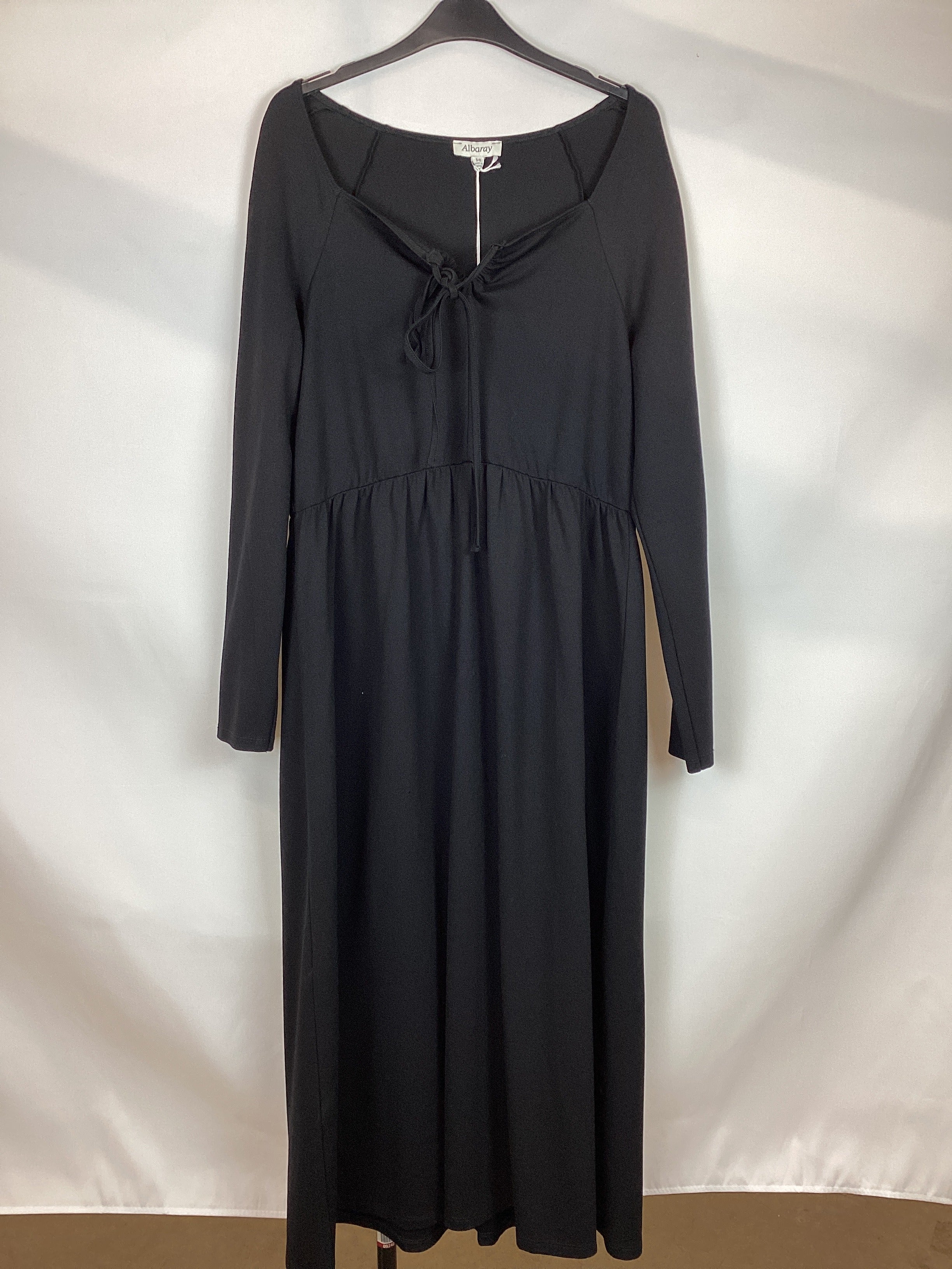 Re-Loved Black Jersey Halter Dress - Size 18