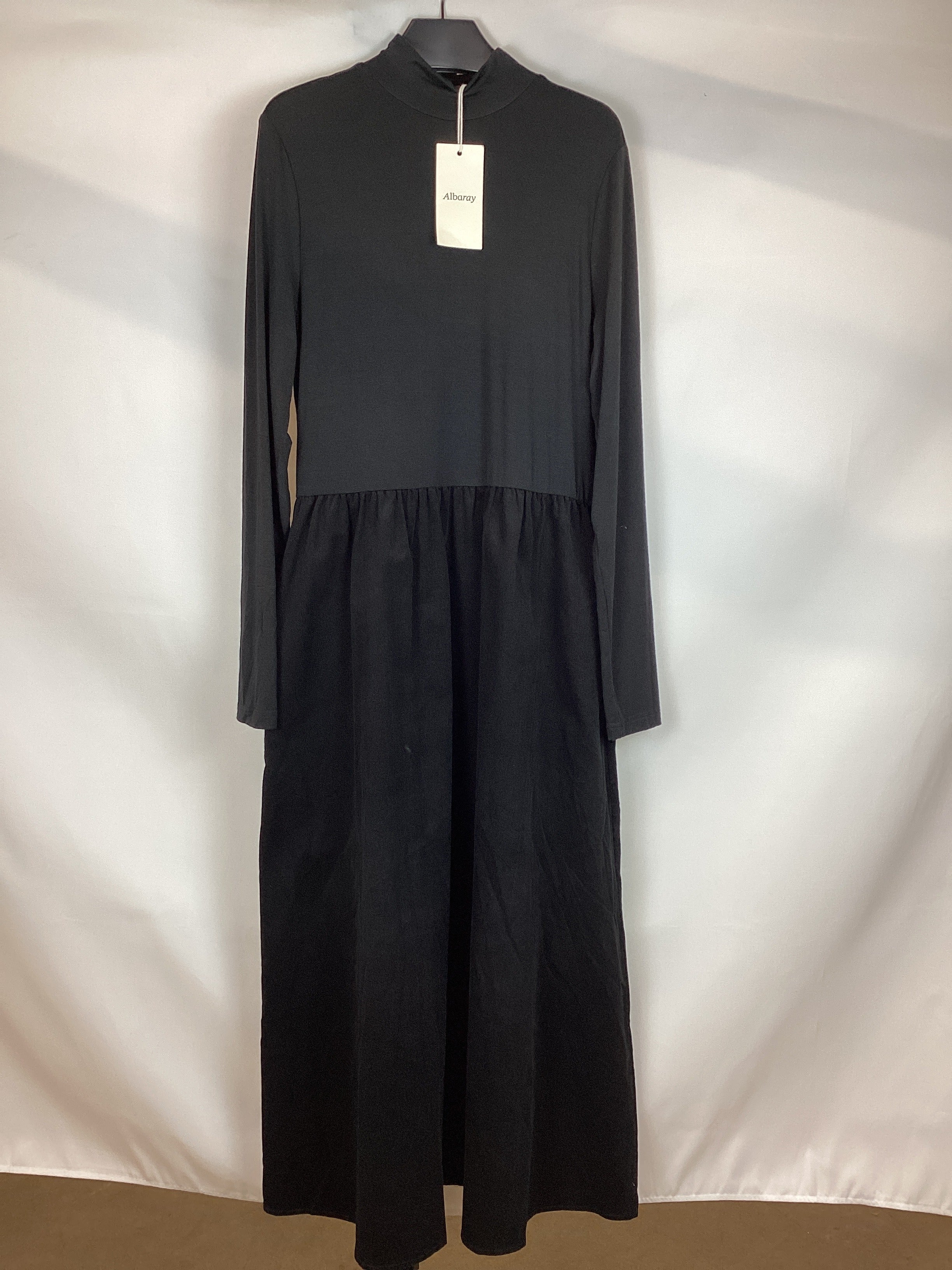 Re-Loved Jersey and Cord Mix Dress - Size 12