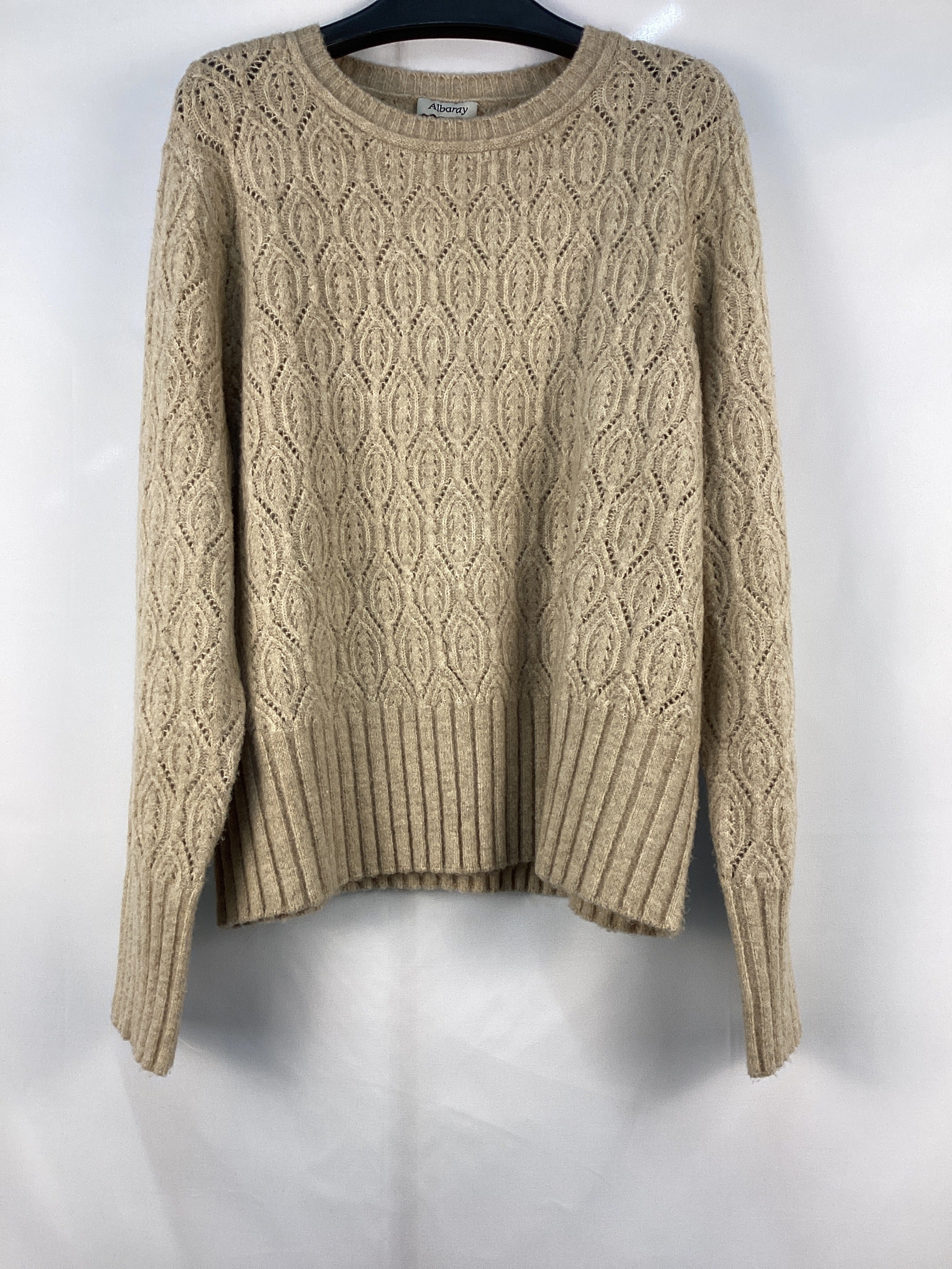 Re-Loved  Leaf Pointelle Jumper - Size 14