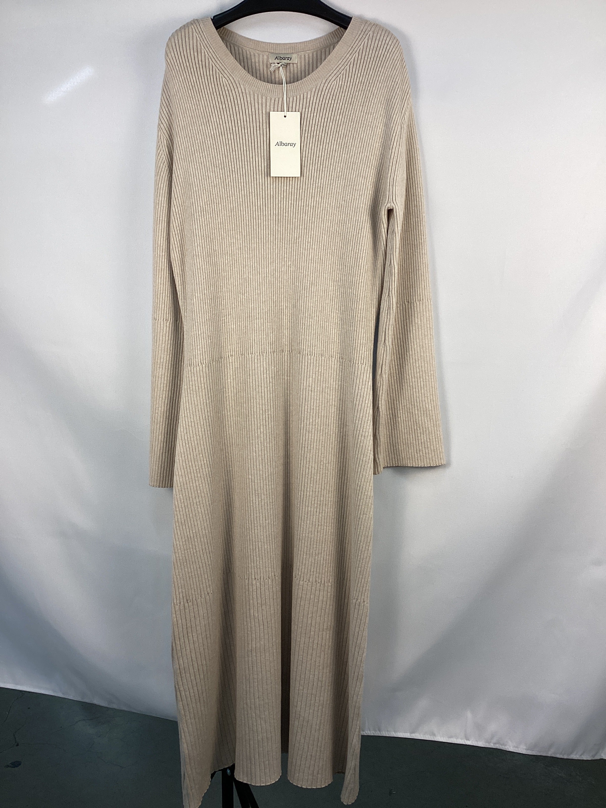 Re-Loved  Flute Sleeve Knitted Midi Dress - Size 16