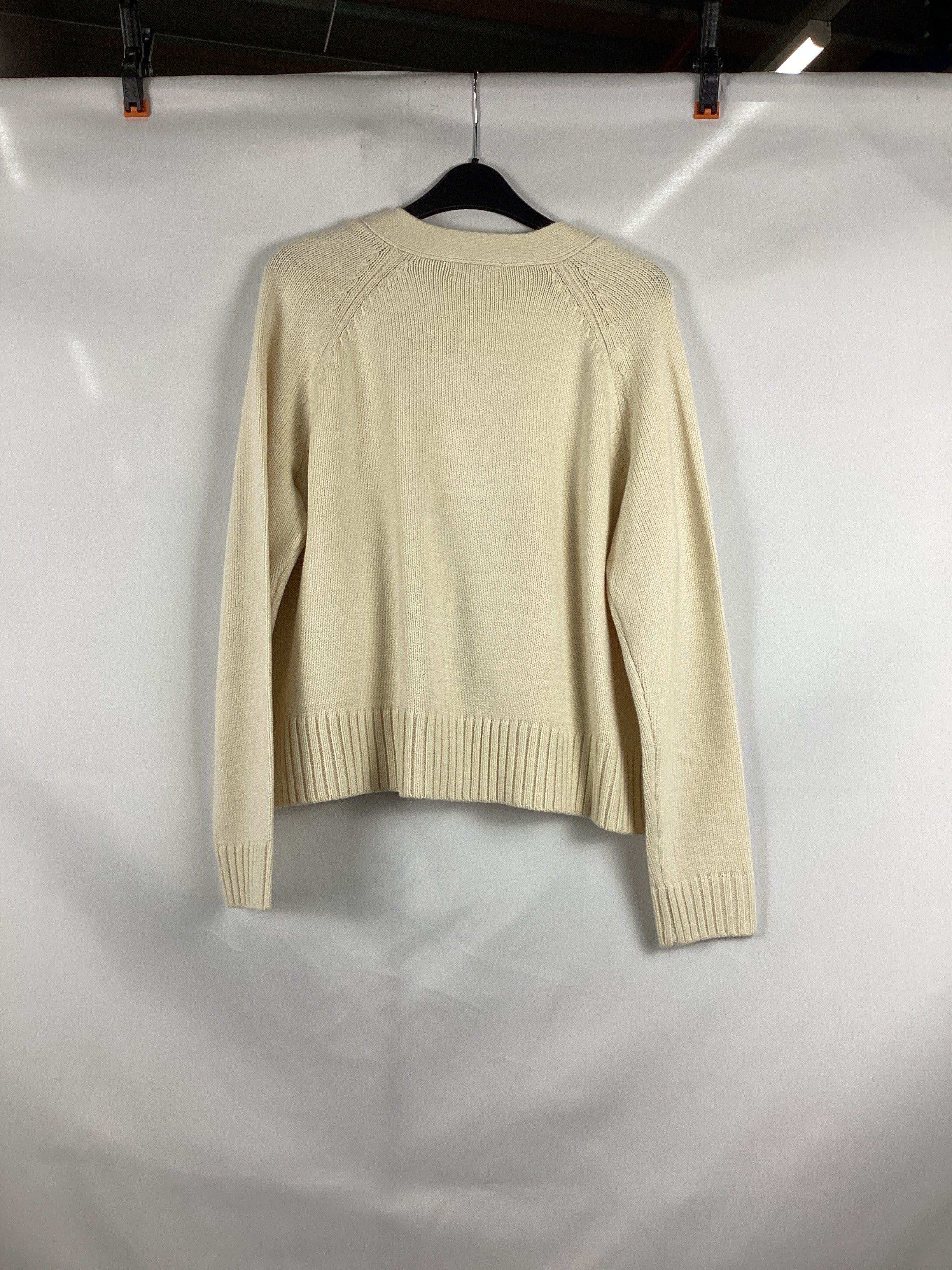 Re-Loved Cream Relaxed Cardigan - Size 10