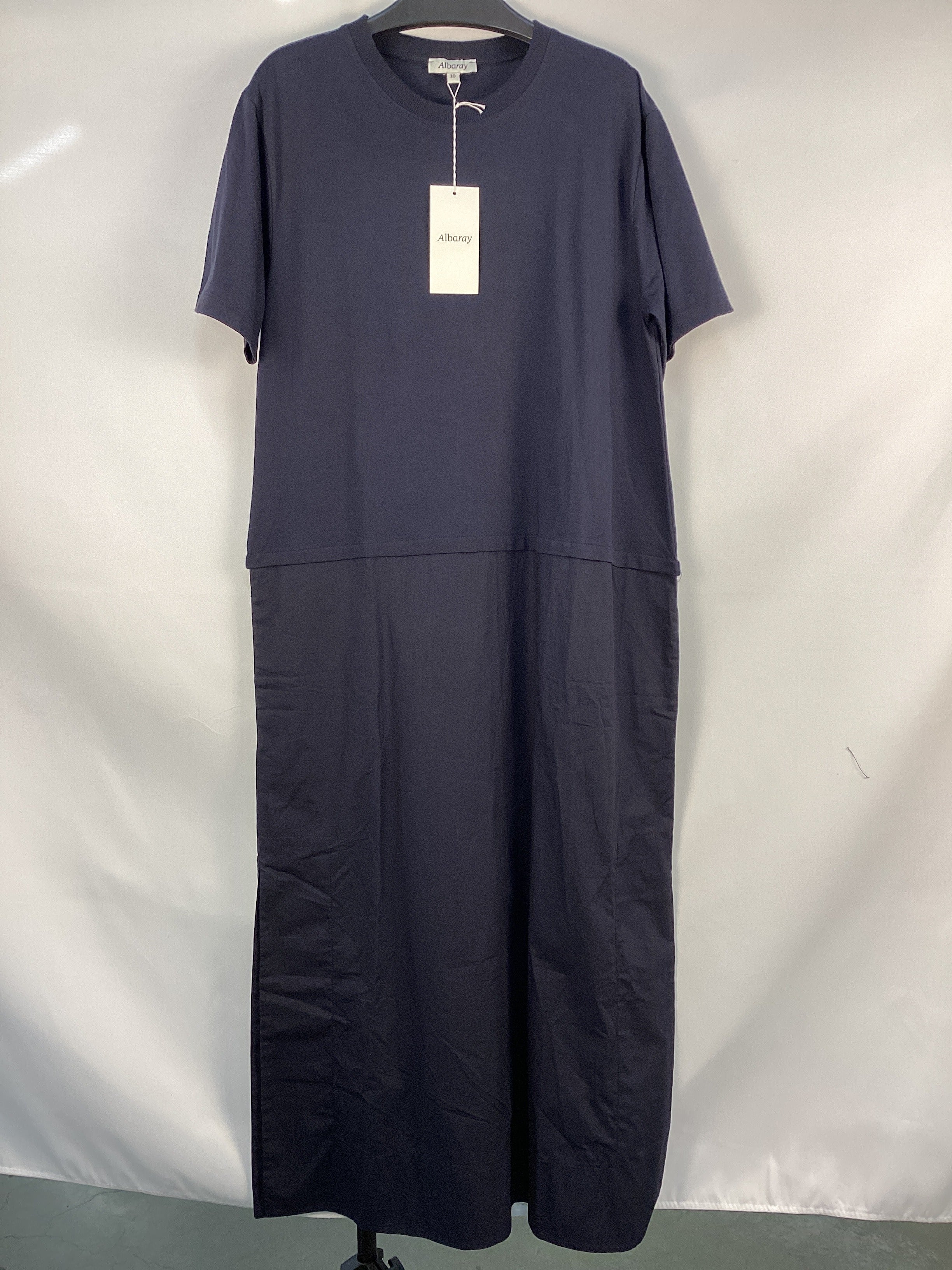 Re-Loved  Woven Mix Column Dress - Size 10