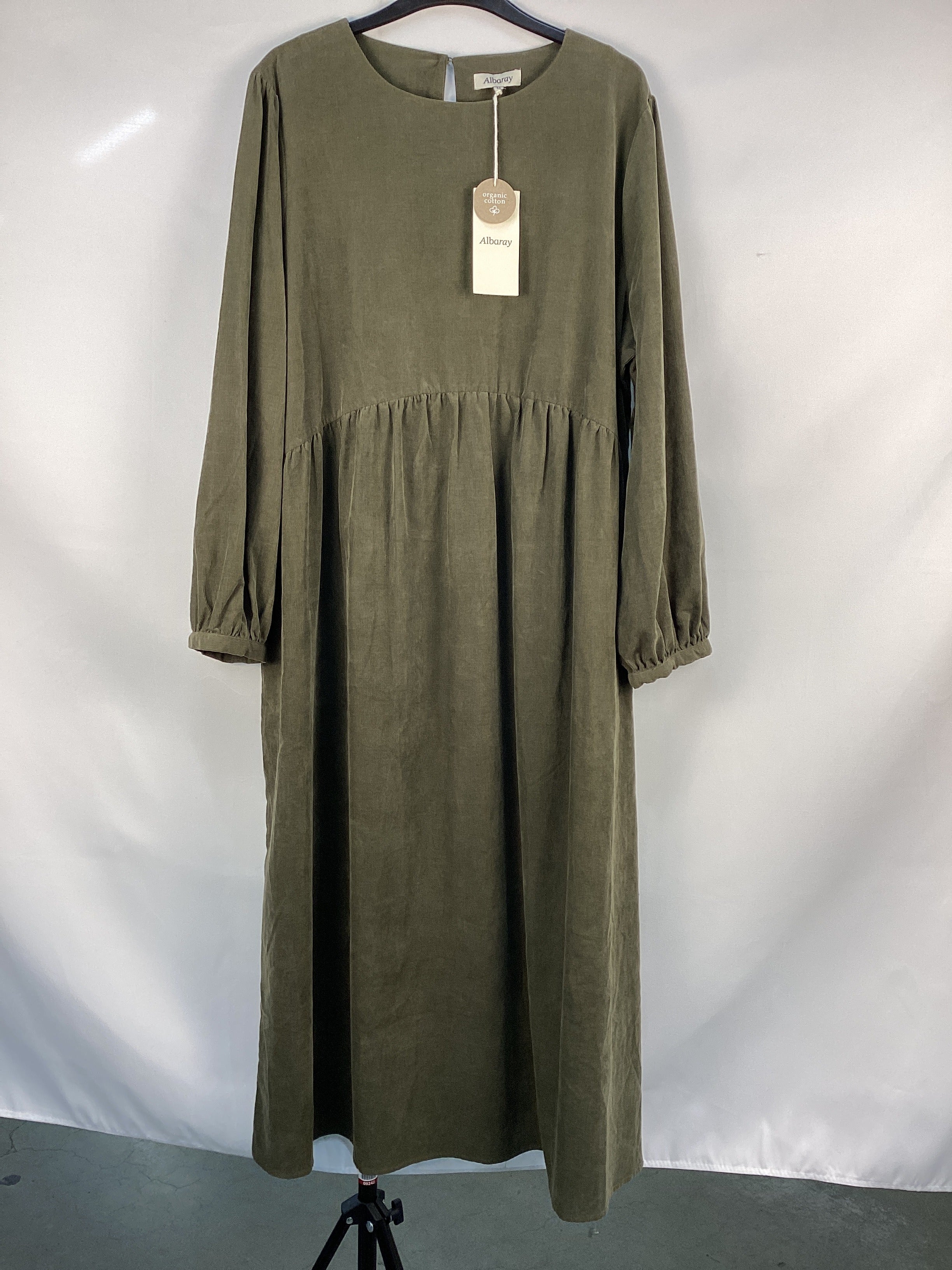 Re-Loved Relaxed Cord Midi Dress - Size 18