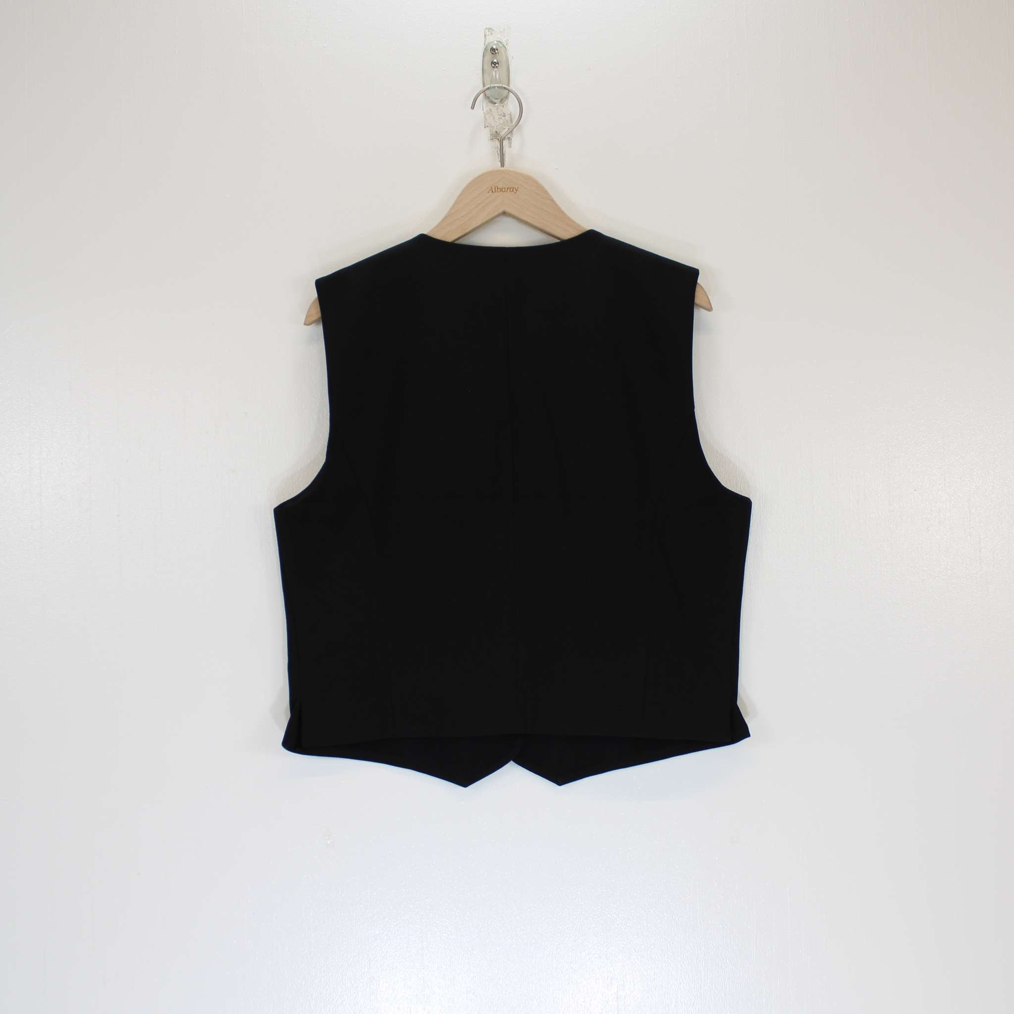 Re-Loved Black Tailored Waistcoat Size 12