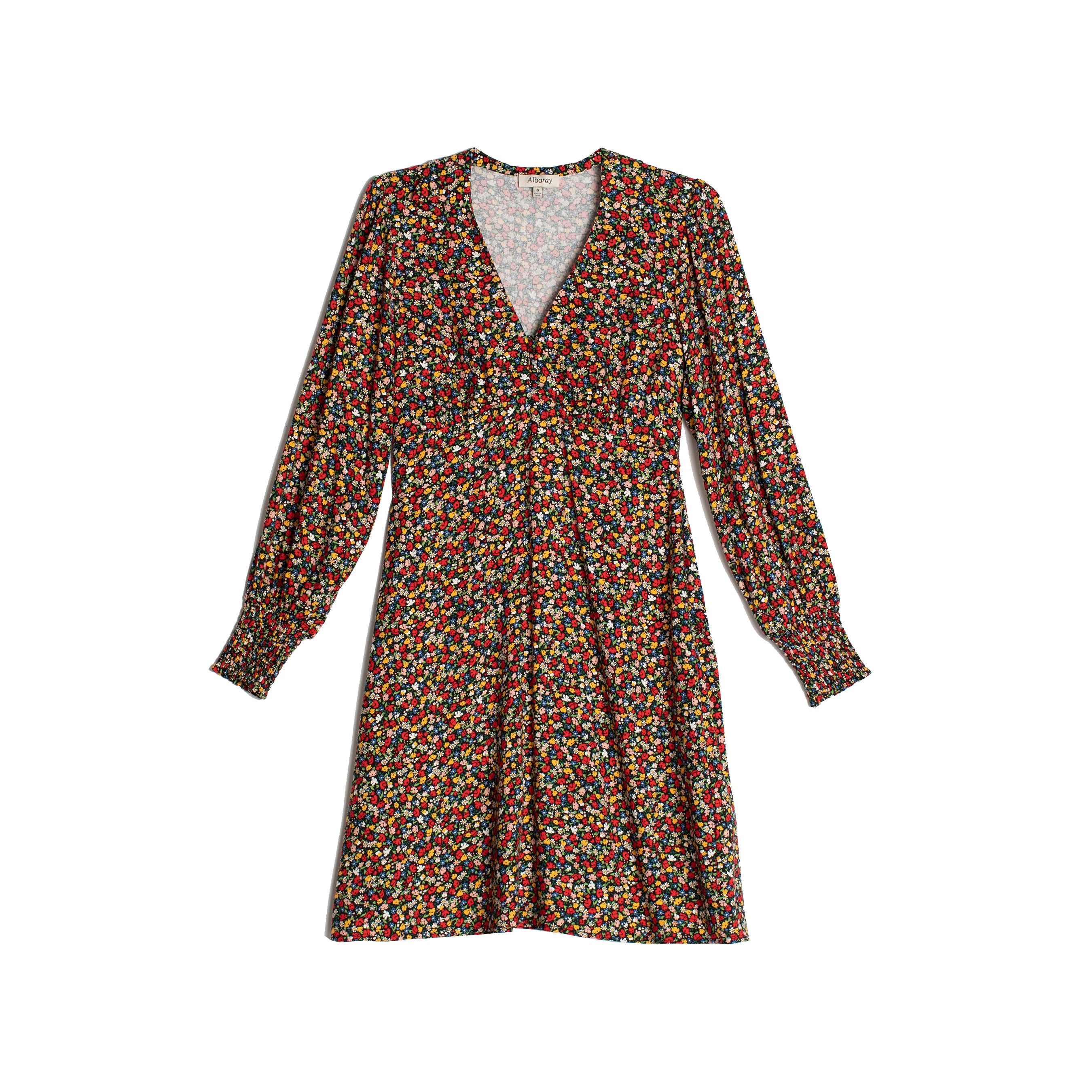 Re-Loved Ditsy Ornate Floral Short Dress - Size 10