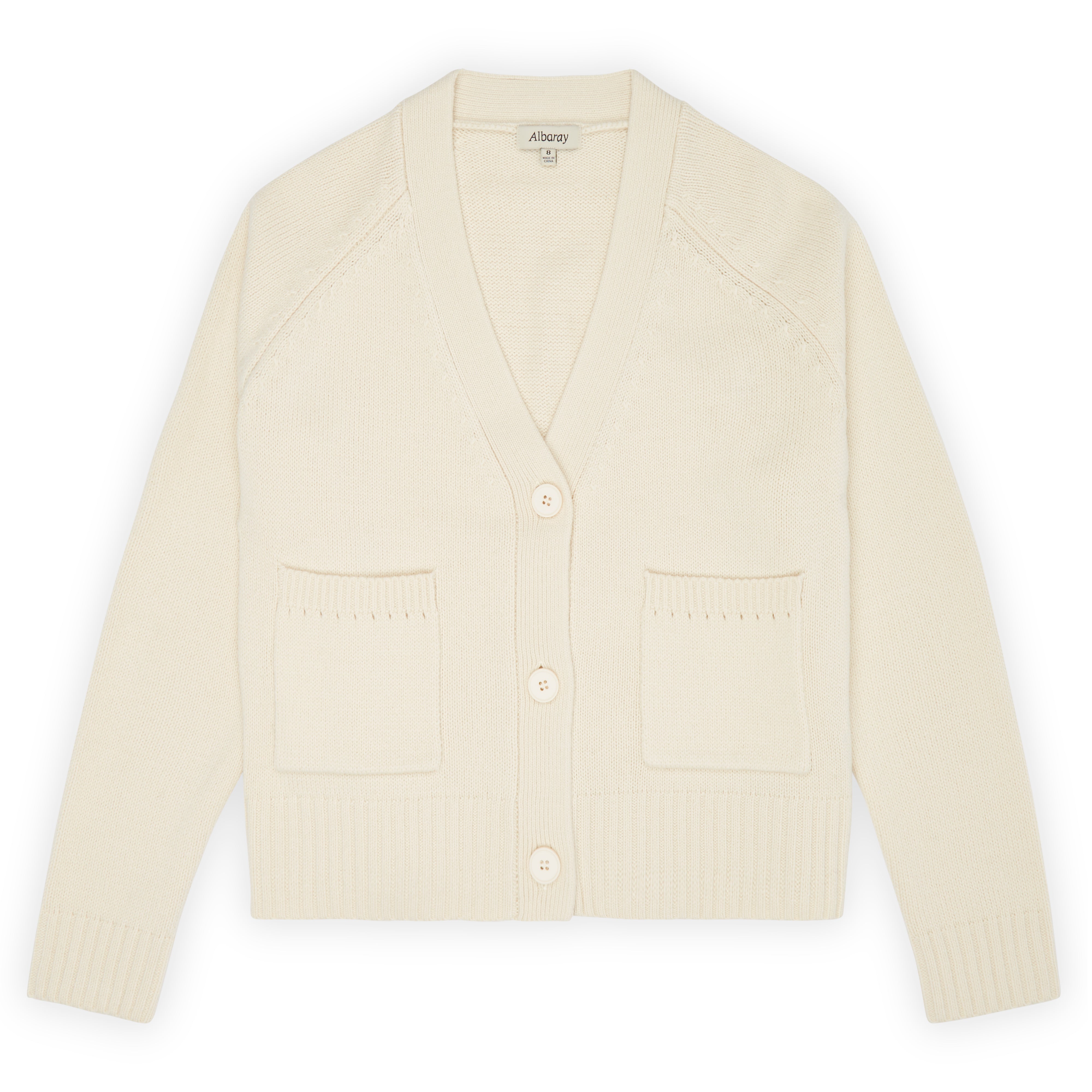 Re-Loved Cream Relaxed Cardigan - Size 10