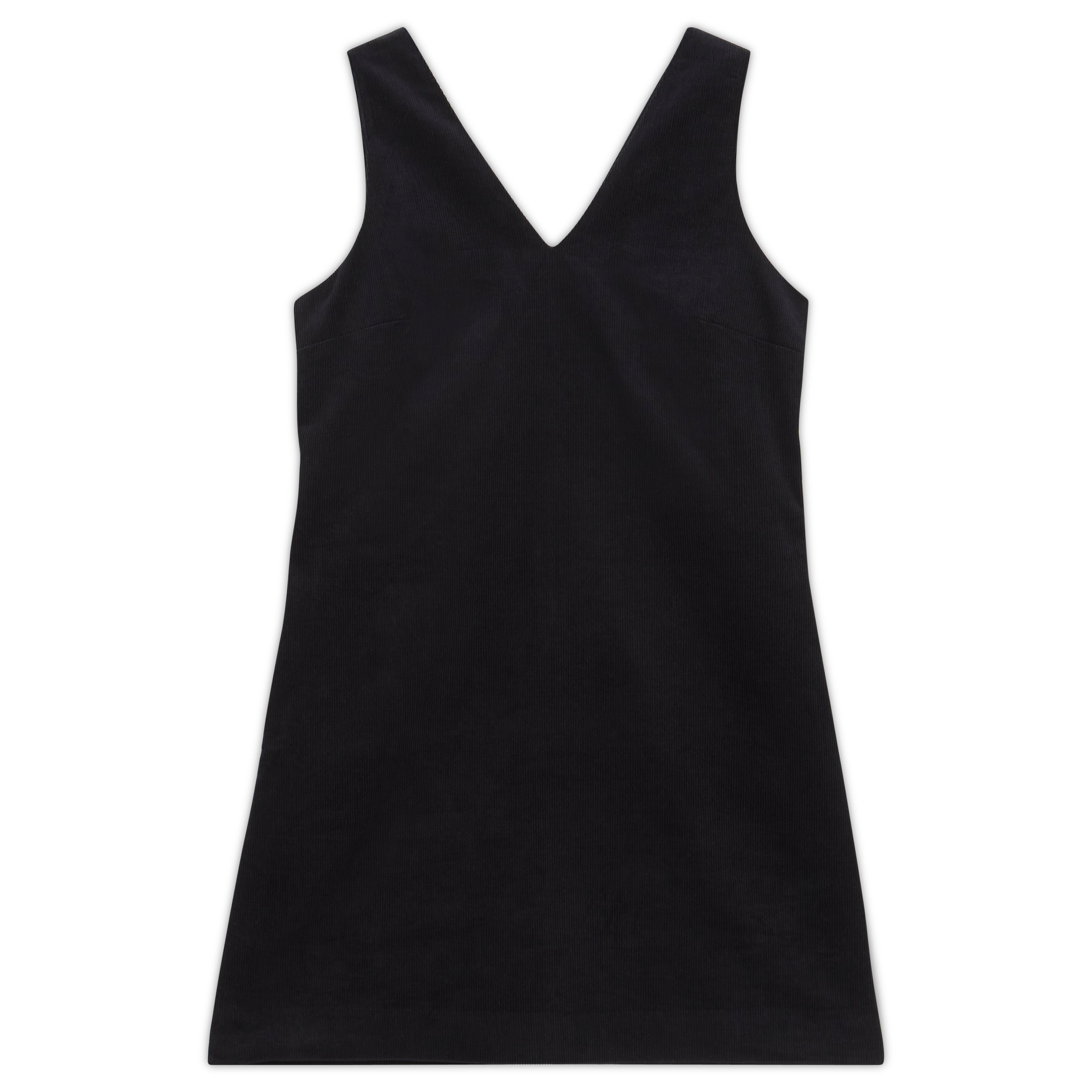 Re-Loved  Black Cord Mini Dress - Size 18