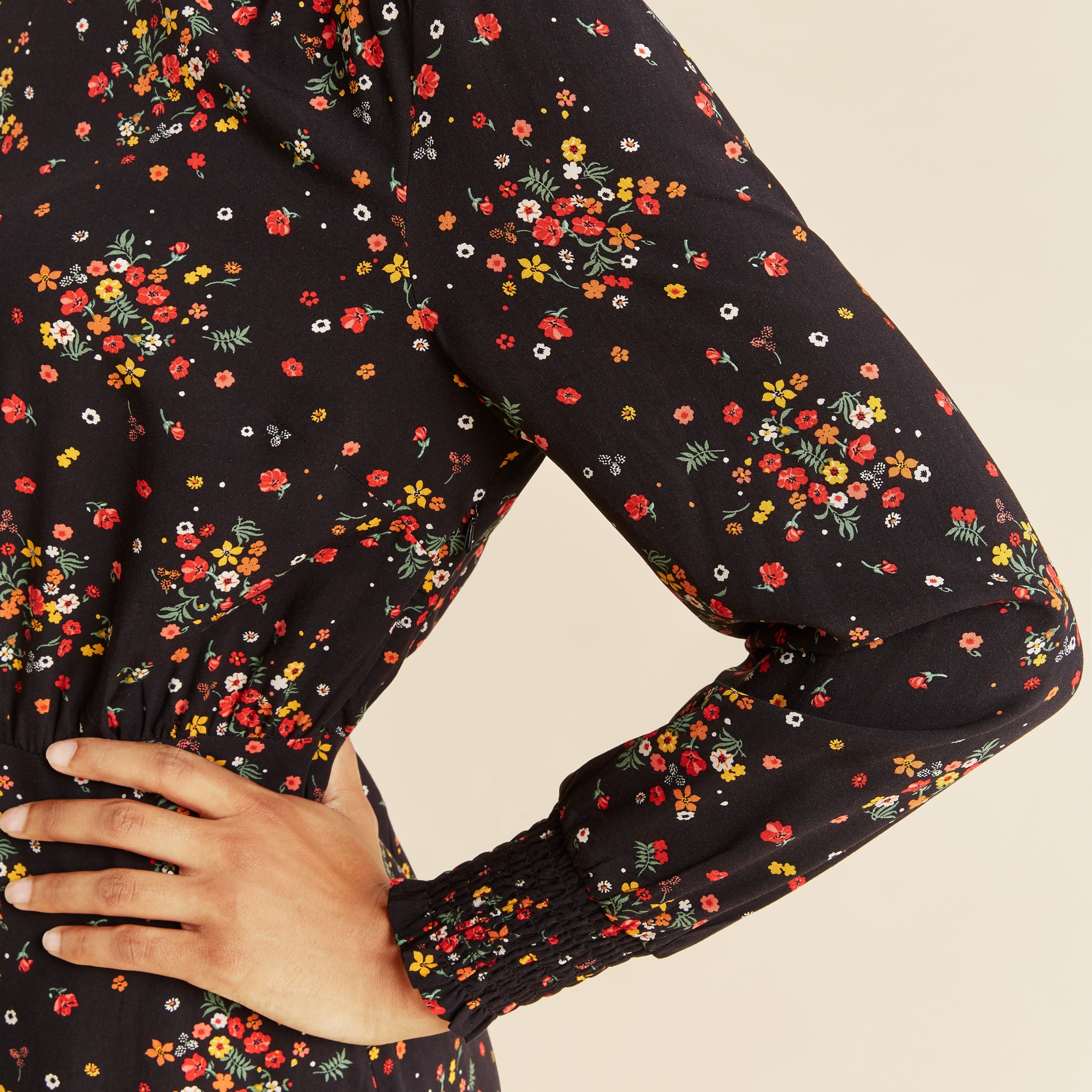 Re-Loved Delicate Floral Midi Dress - Size 18