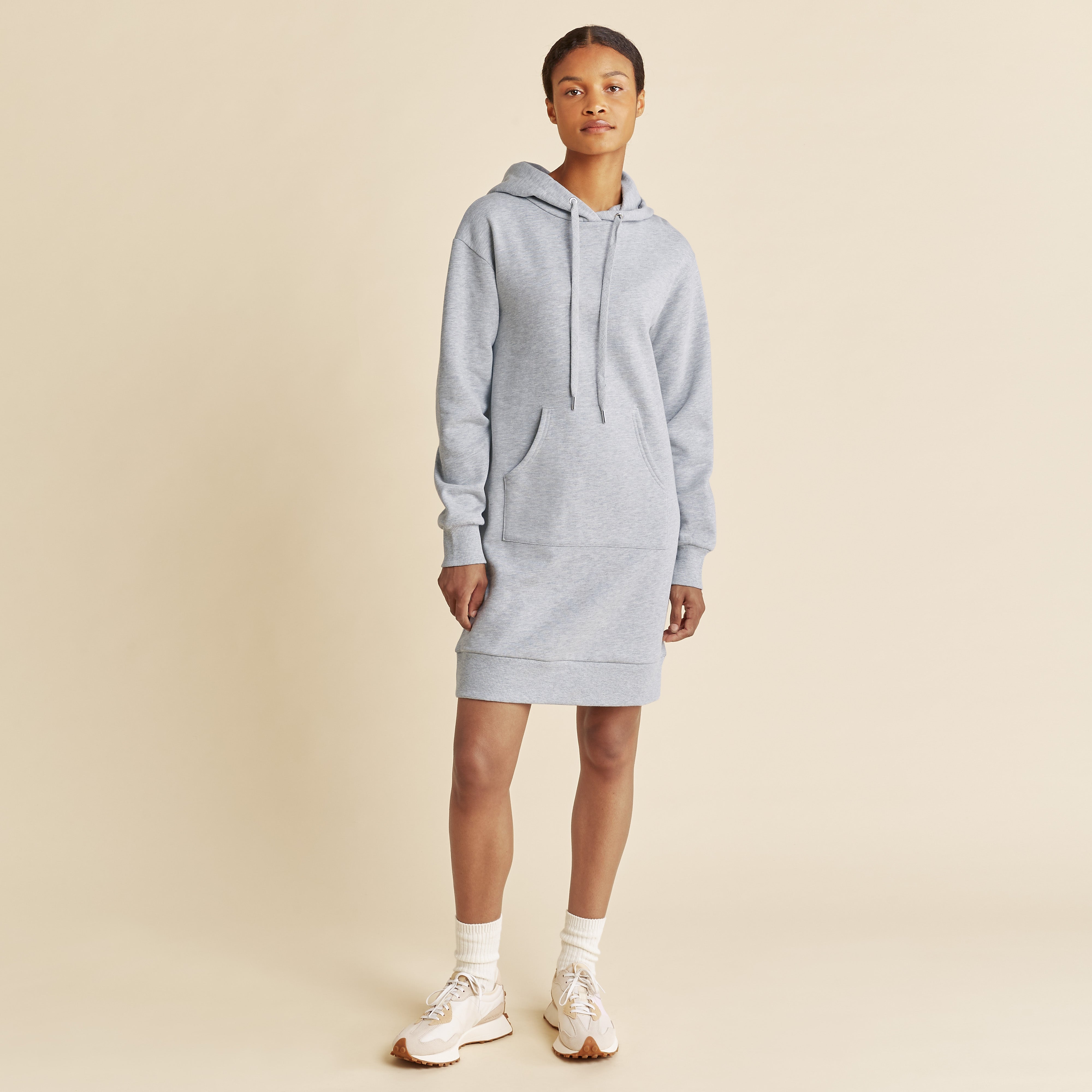 Re-Loved Grey Kangaroo Pocket Sweat Dress - Size 14