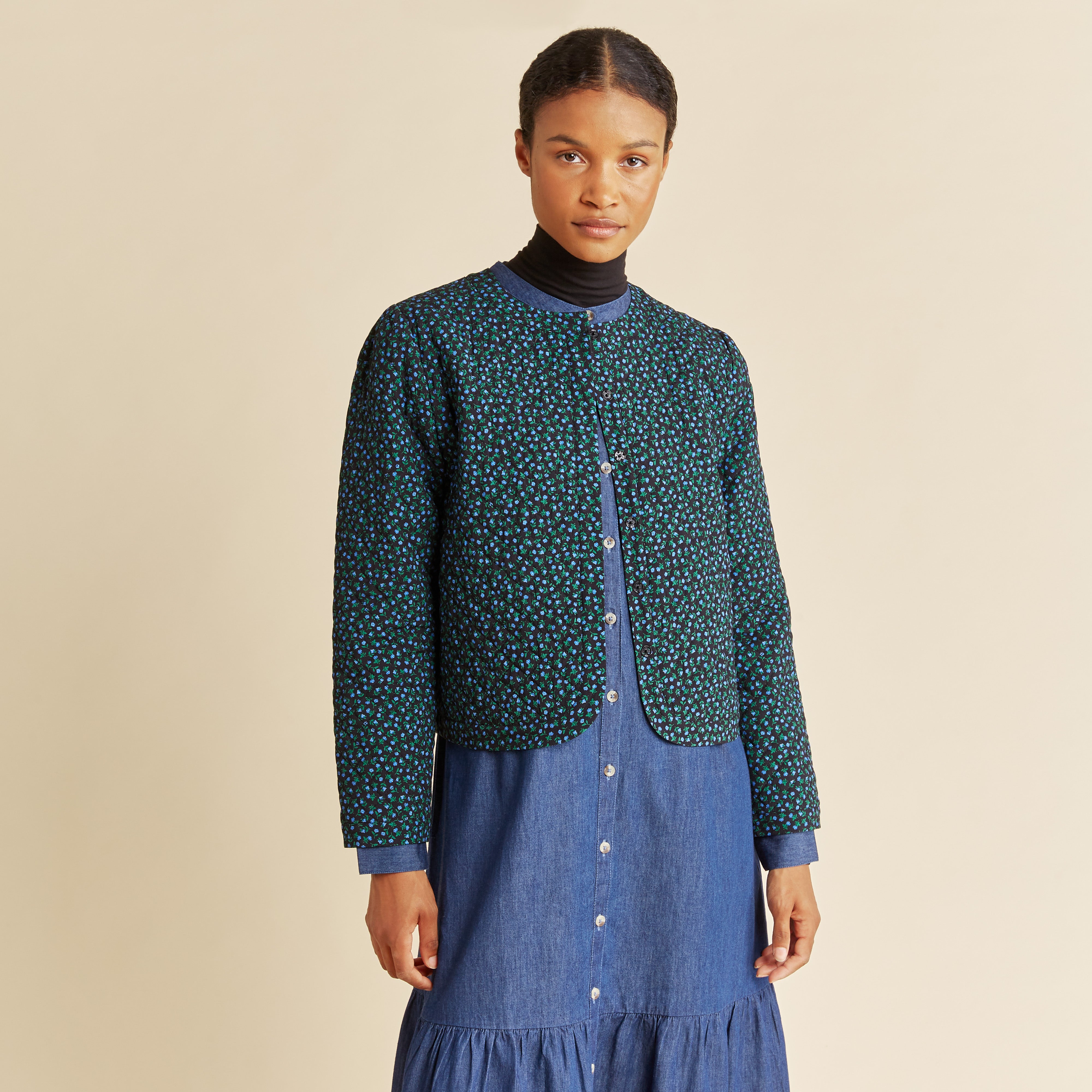 Re-Loved Mini Bud Quilted Jacket Size 8