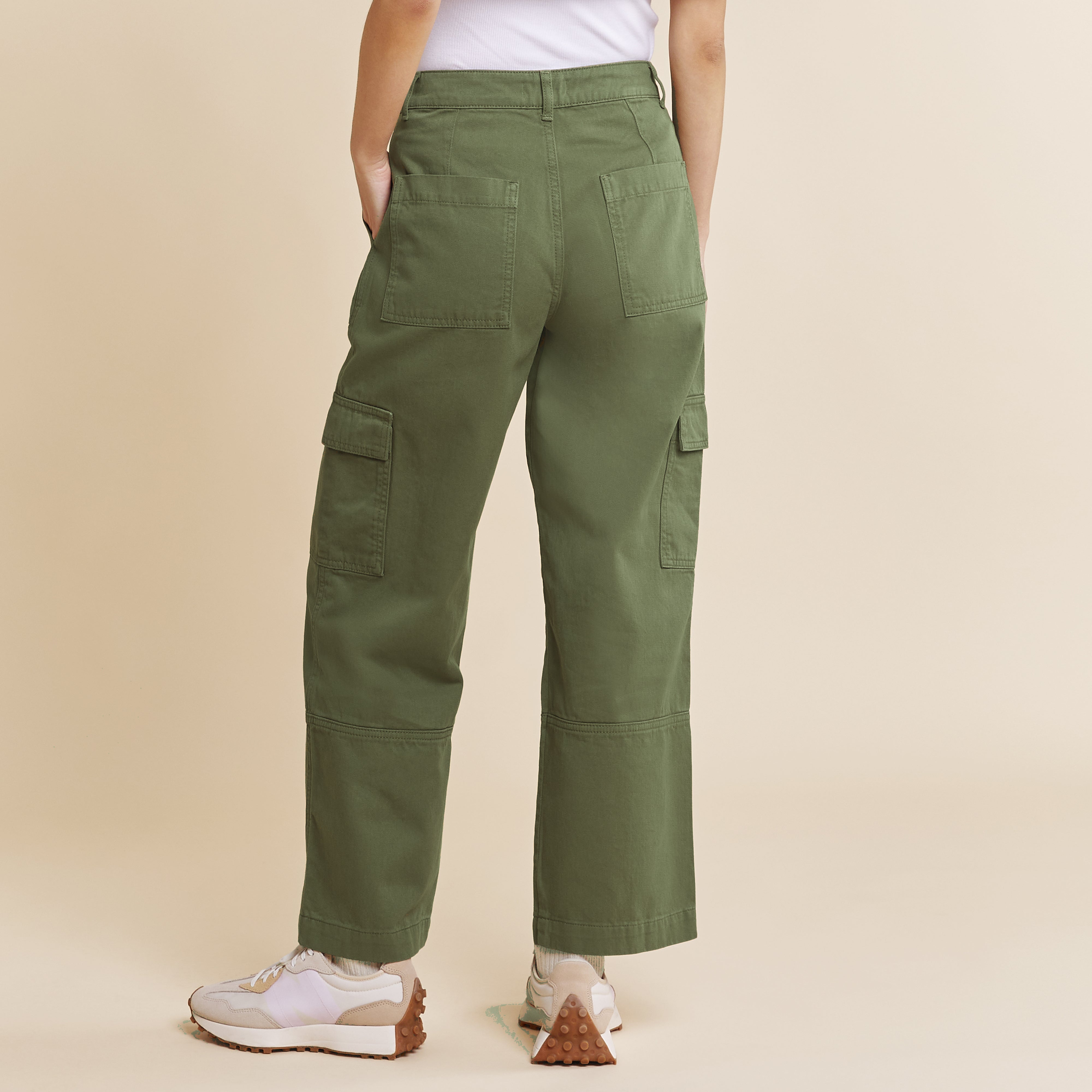 Re-Loved Utility Pocket Cargo Trousers - Size 12