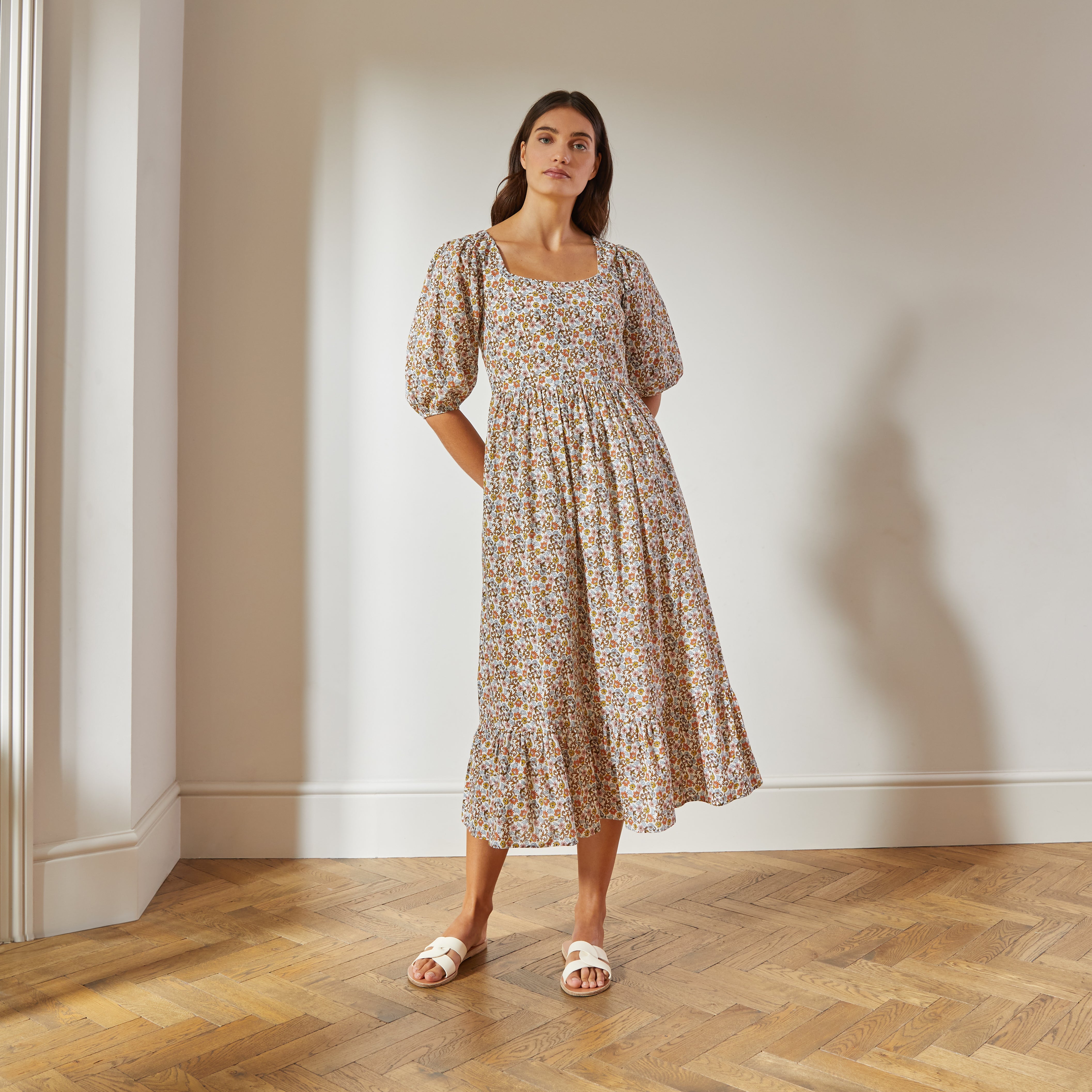 Re-Loved Marnie Floral Midi Dress - Size 12