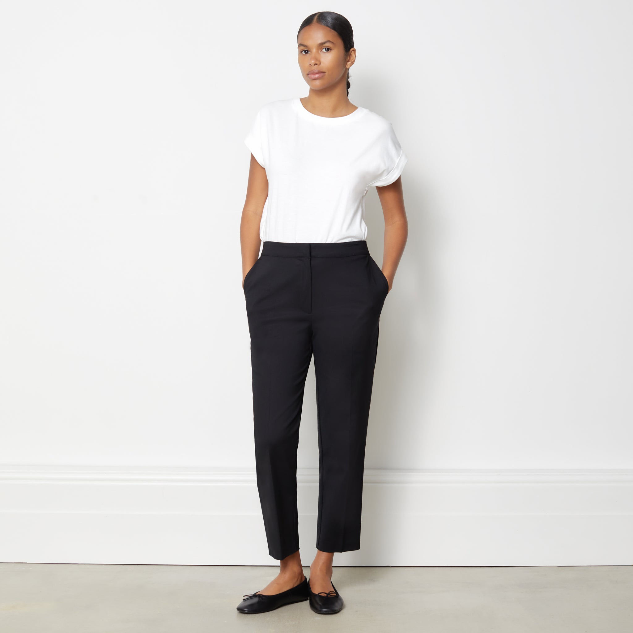 Slim Leg Tailored Trousers