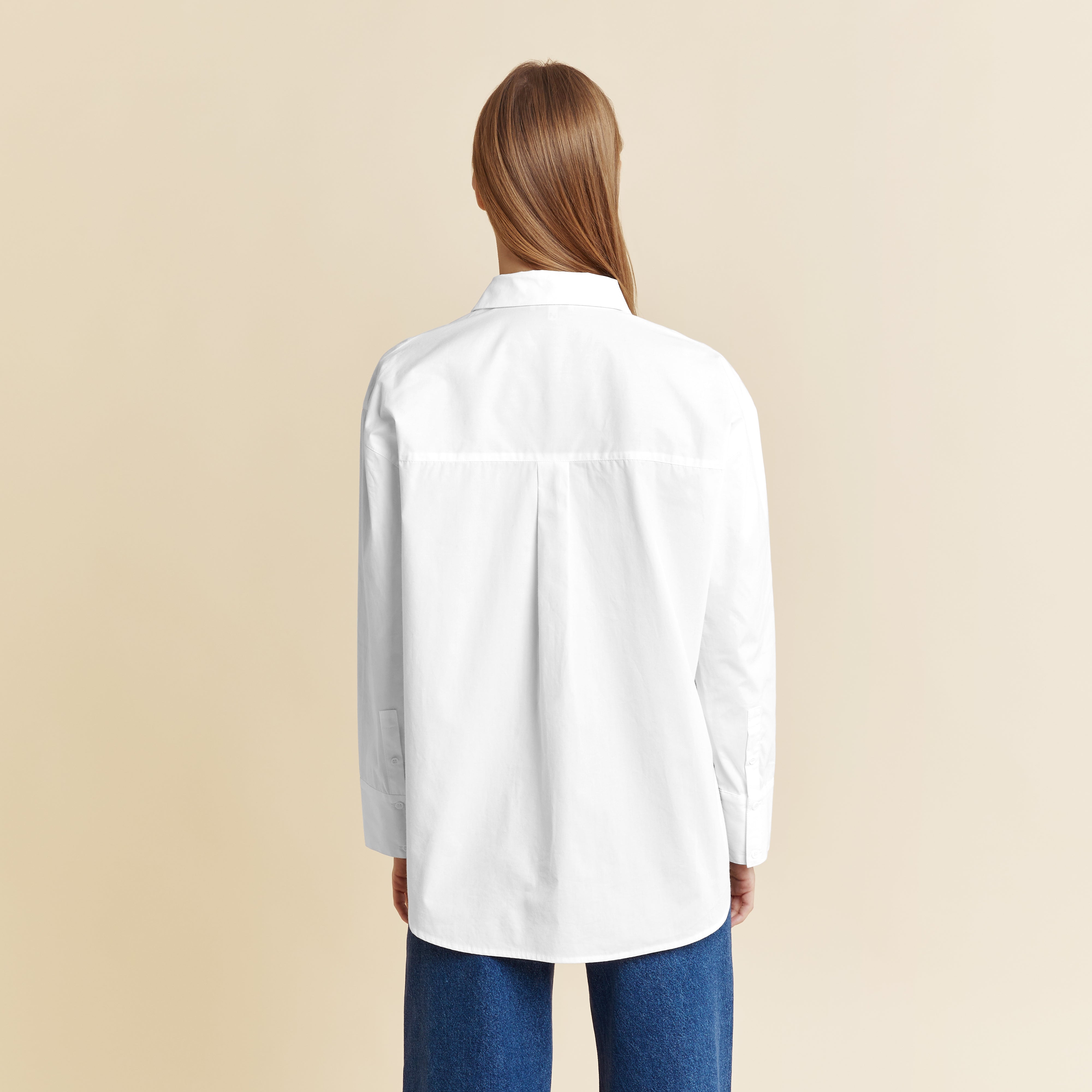 Re-Loved  White Organic Cotton Shirt - Size 16